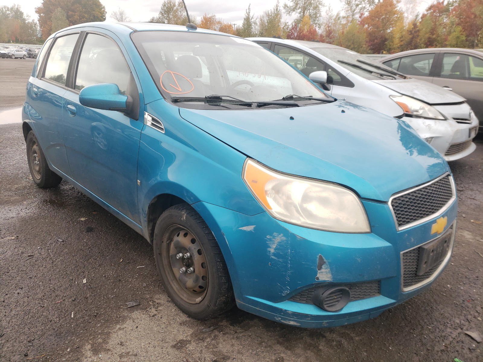 CHEVROLET AVEO LS 2009 with VIN KL1TD66E09B338465 - Photo from auction