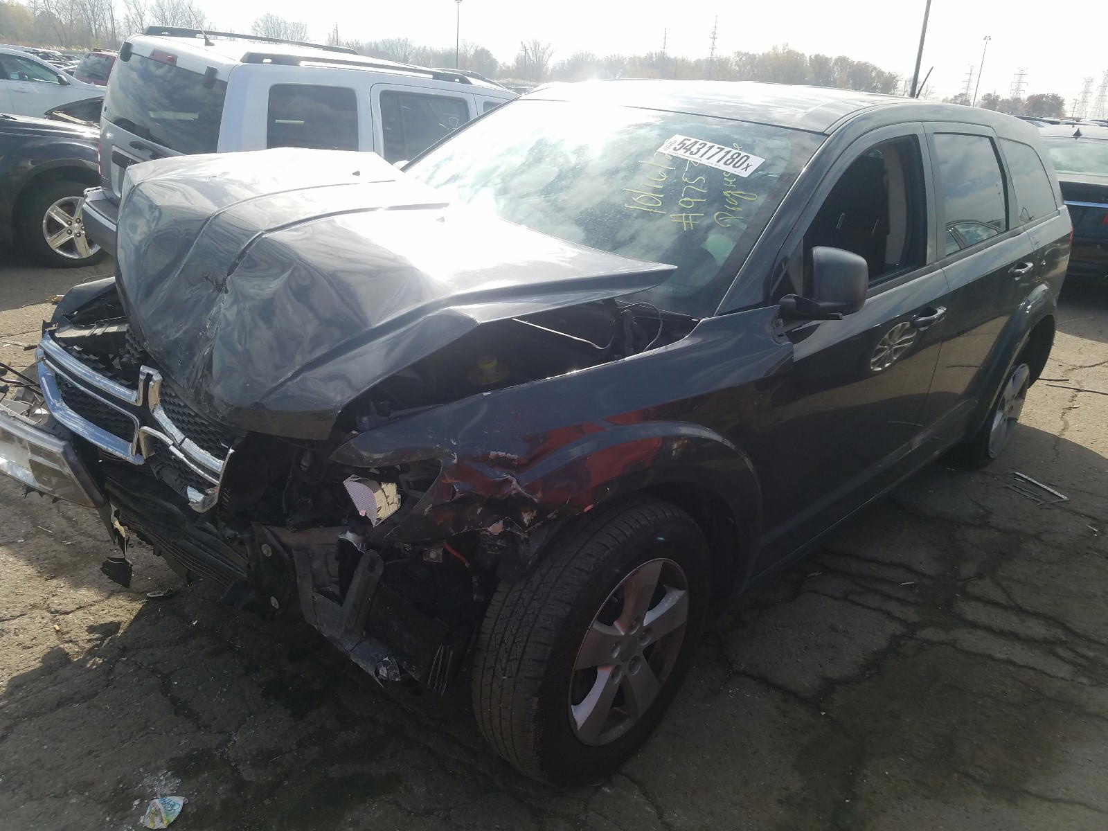 Photo 2 from auction – 2014 DODGE JOURNEY SE with VIN 3C4PDCAB7ET279753