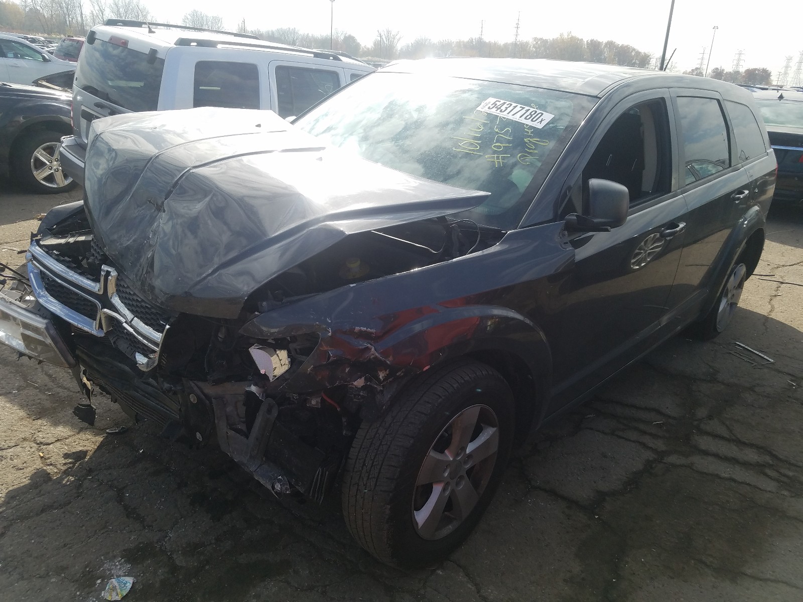 صورة رقم 2 من المزاد - 2014 DODGE JOURNEY SE مع VIN 3C4PDCAB7ET279753