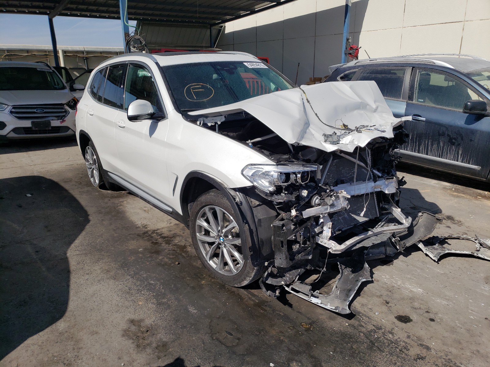 BMW X3 SDRIVE3 2019 with VIN 5UXTR7C50KLF34895 - Photo from auction