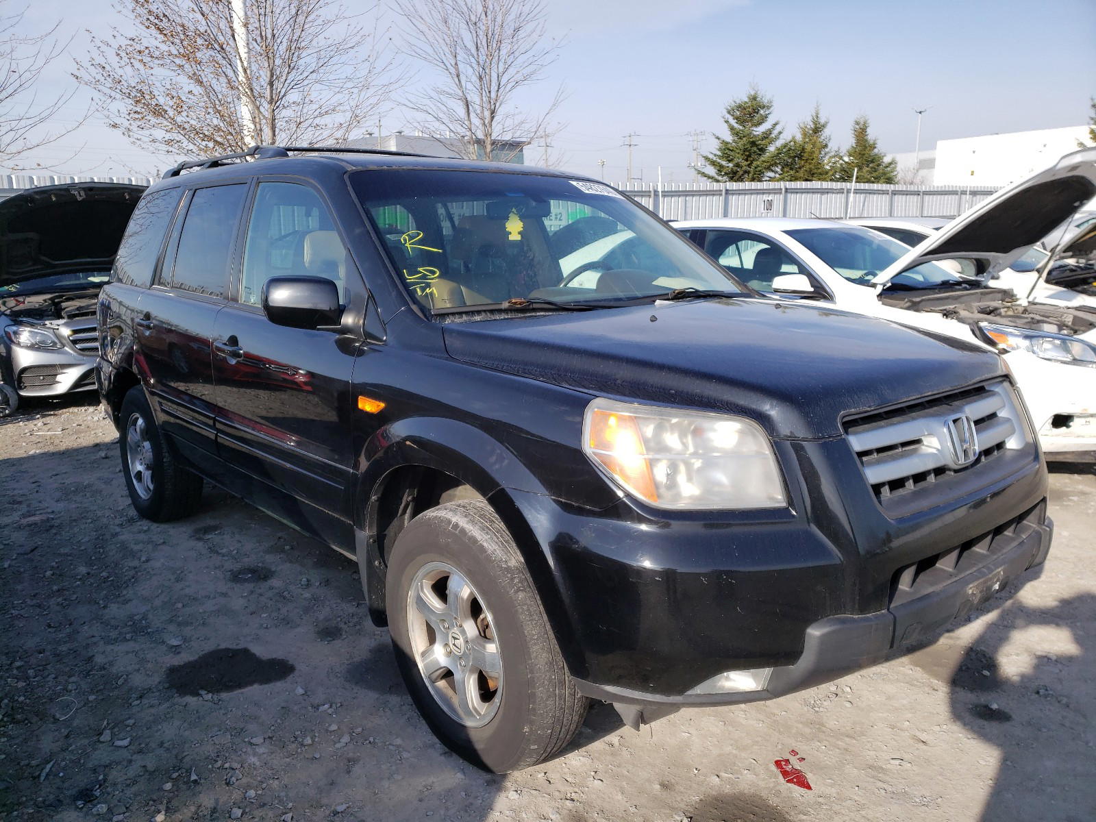 HONDA PILOT EXL 2008 with VIN 5FNYF18628B502134 - Photo from auction