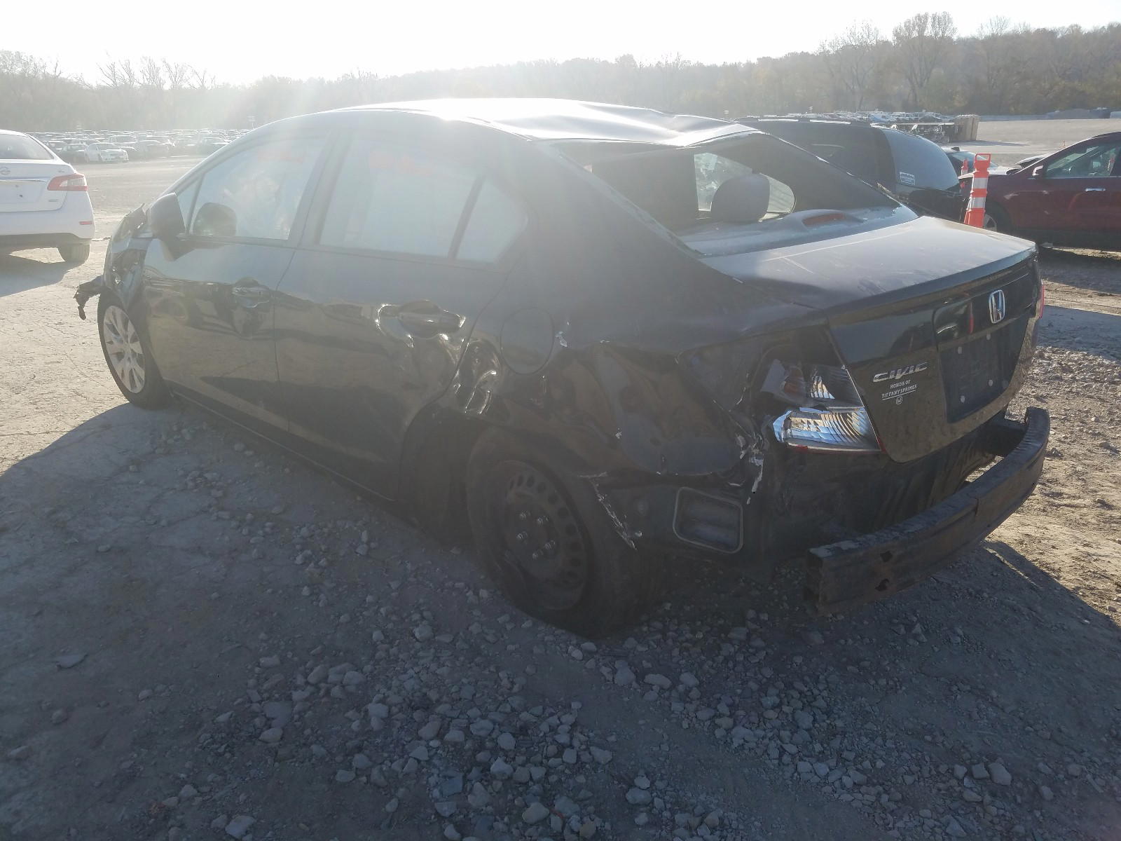 Photo 3 from auction – 2012 HONDA CIVIC LX with VIN 19XFB2F51CE345911