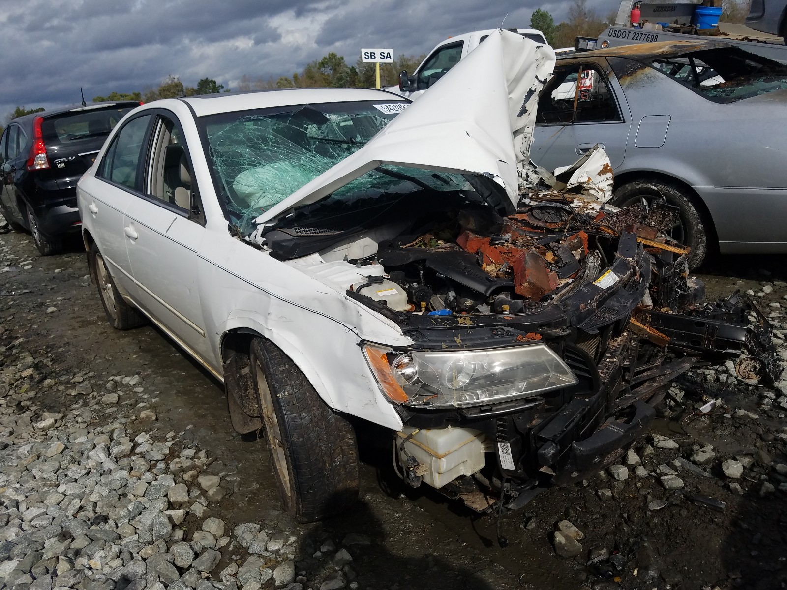HYUNDAI SONATA SE 2008 with VIN 5NPEU46F38H345518 - Photo from auction