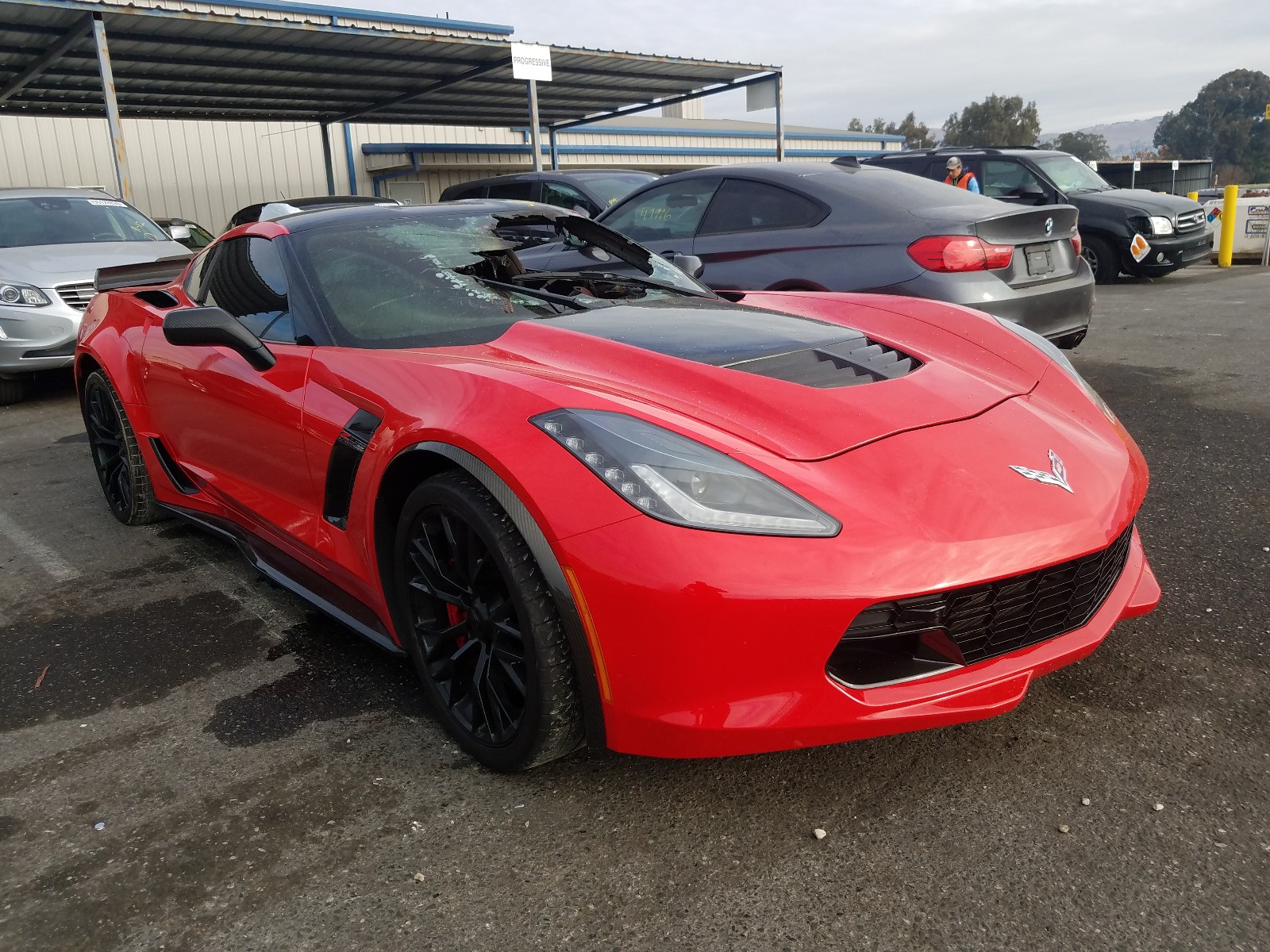 CHEVROLET CORVETTE Z 2017 with VIN 1G1YU2D6XH5604468 - Photo from auction