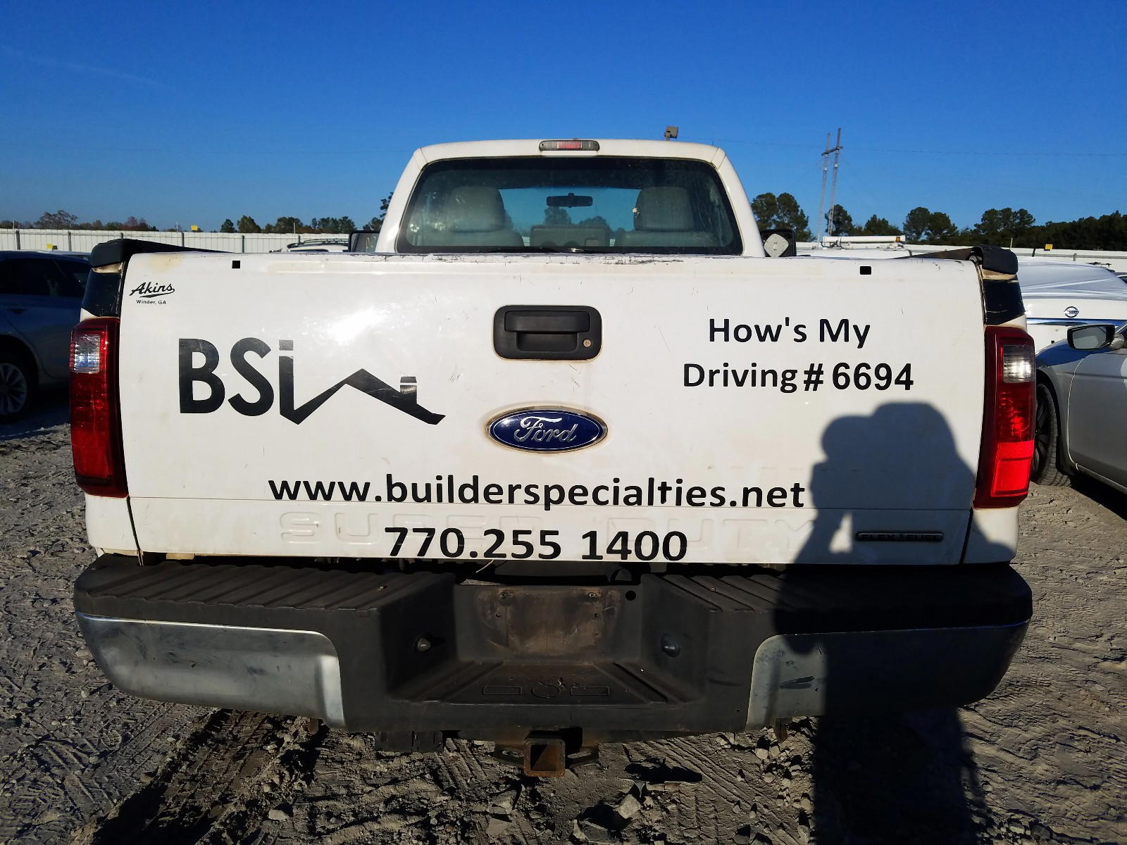 Photo 6 from auction – 2012 FORD F250 SUPER with VIN 1FTBF2A6XCEA36694