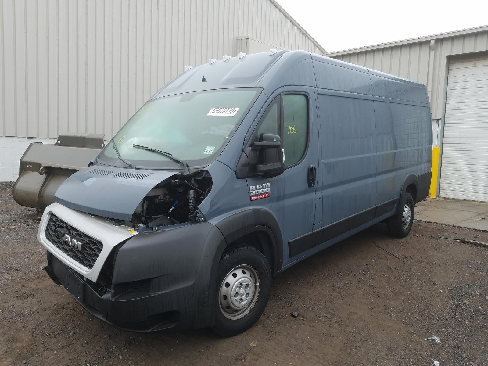 Photo 2 from auction – 2020 RAM PROMASTER with VIN 3C6URVJG1LE133871