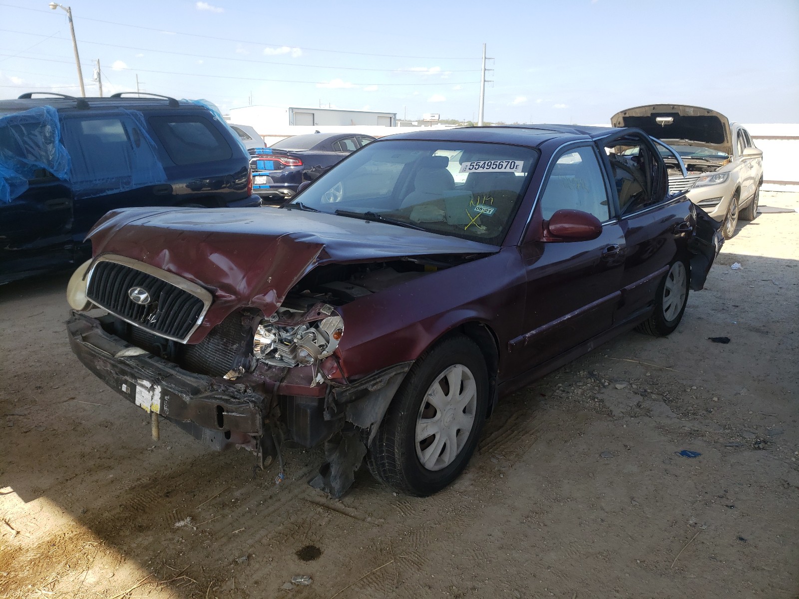 Photo 2 from auction – 2002 HYUNDAI SONATA GL with VIN KMHWF25H52A679291