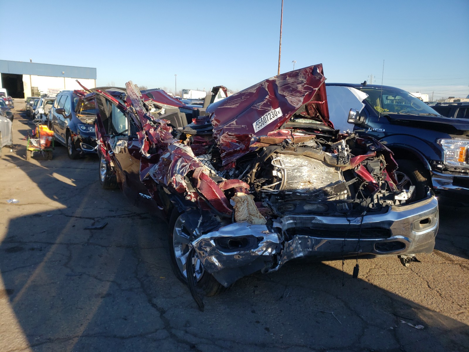 Photo 1 from auction – 2019 RAM 1500 BIG H with VIN 1C6RRFFG1KN714284