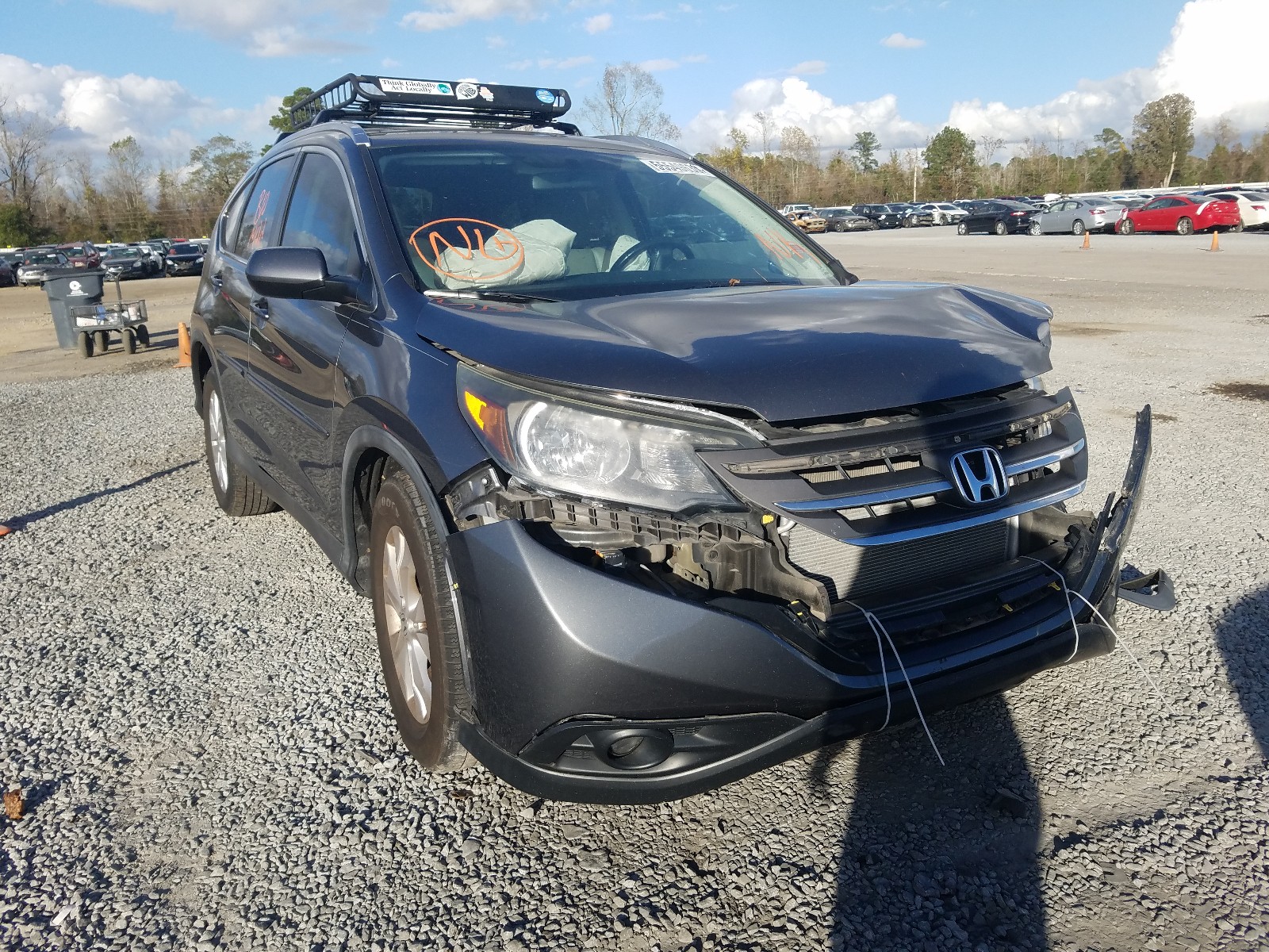 HONDA CR-V EXL 2012 with VIN 2HKRM3H71CH512761 - Photo from auction