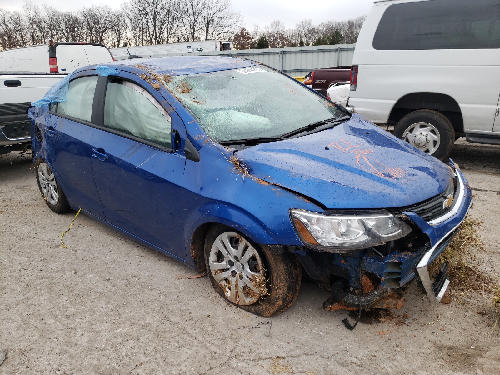 CHEVROLET SONIC LS 2020 with VIN 1G1JB5SB3L4142603 - Photo from auction
