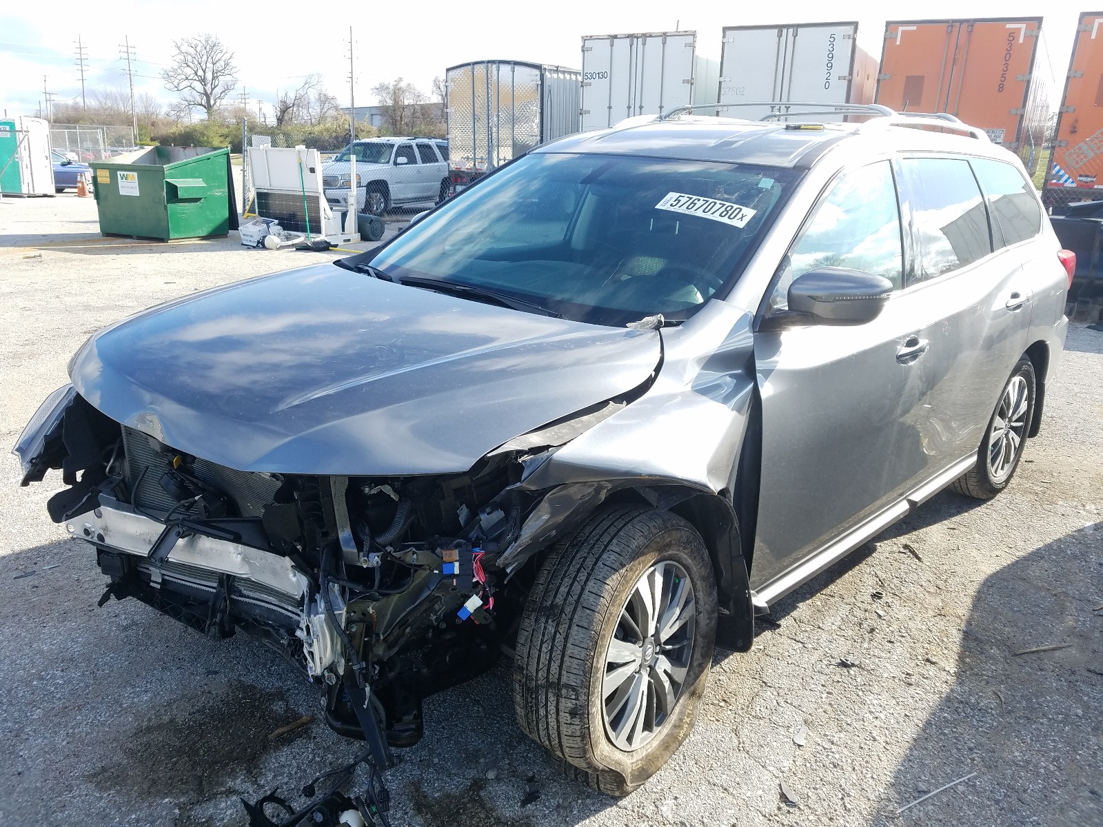 Photo 2 from auction – 2018 NISSAN PATHFINDER with VIN 5N1DR2MN4JC607958