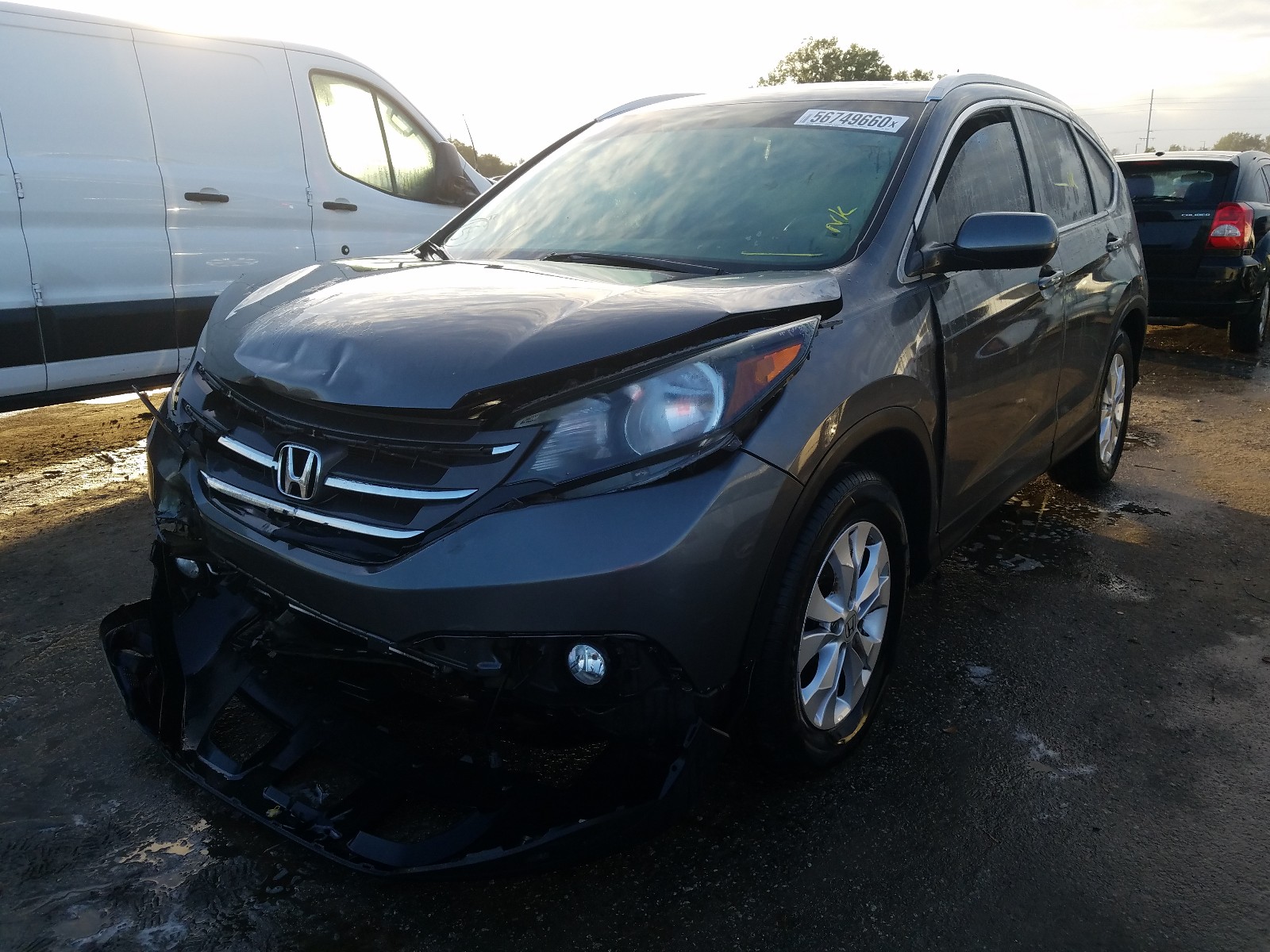Photo 2 from auction – 2014 HONDA CR-V EXL with VIN 2HKRM3H78EH540382