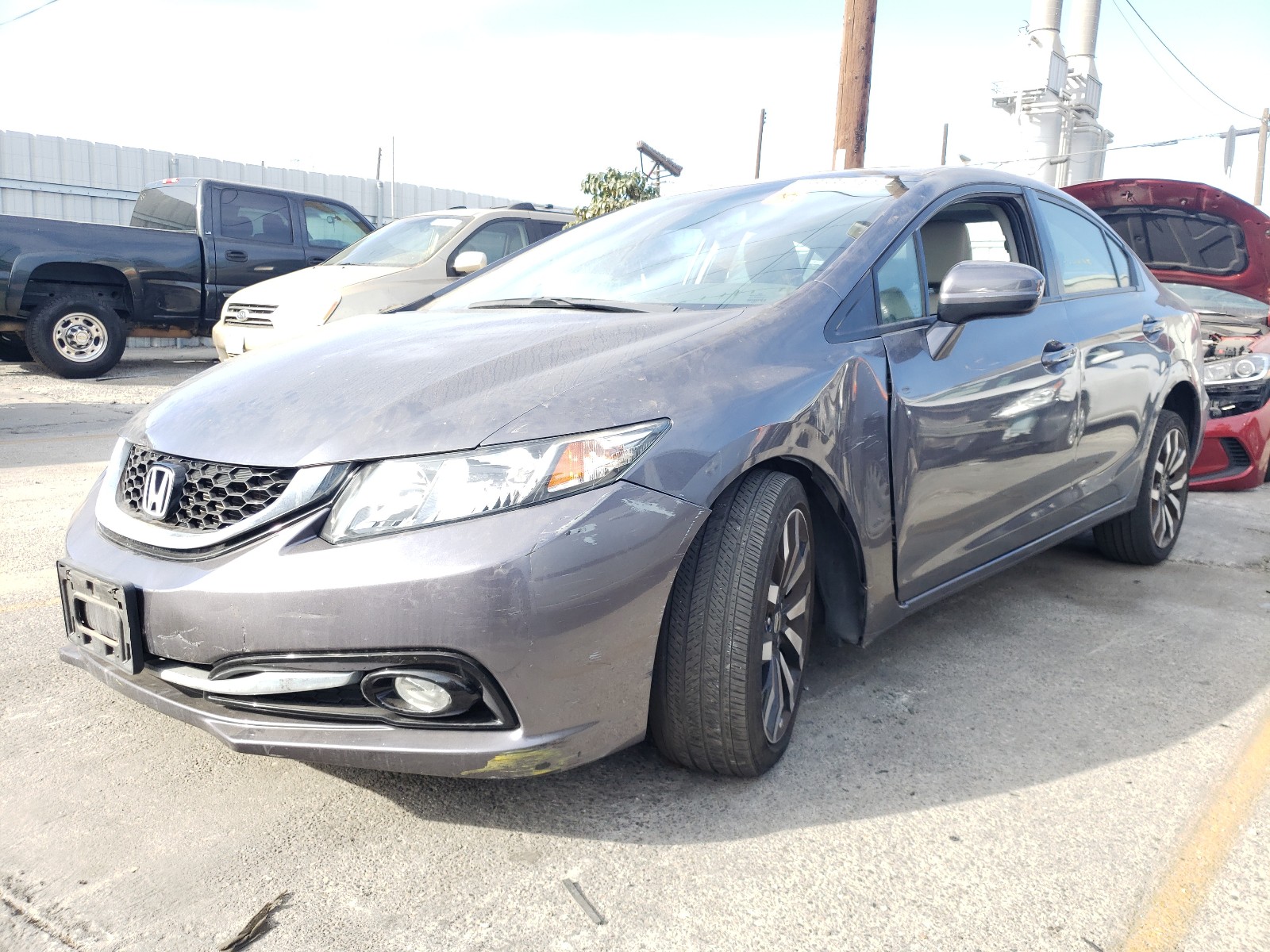 Photo 2 from auction – 2015 HONDA CIVIC EXL with VIN 2HGFB2F99FH503876