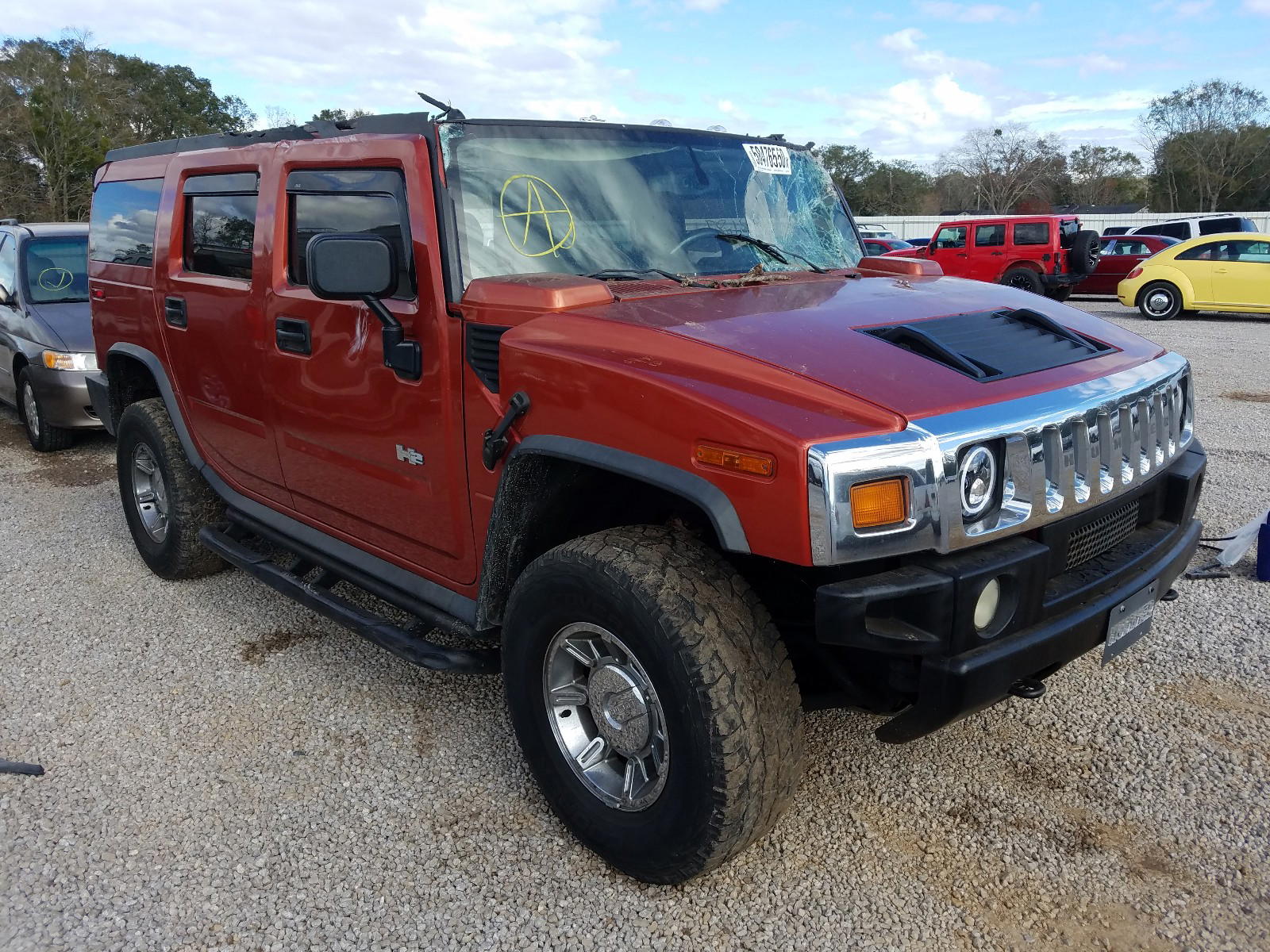 HUMMER H2 2003 with VIN 5GRGN23U03H127930 - Photo from auction