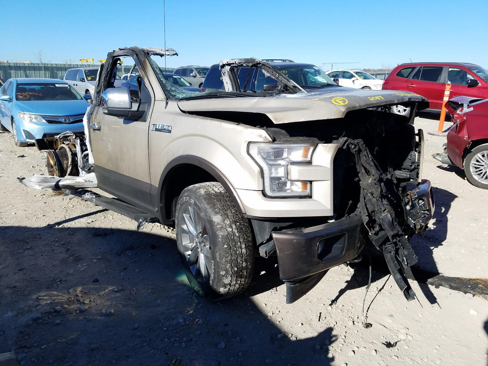 FORD F150 SUPER 2017 with VIN 1FTEW1EF2HKC71777 - Photo from auction