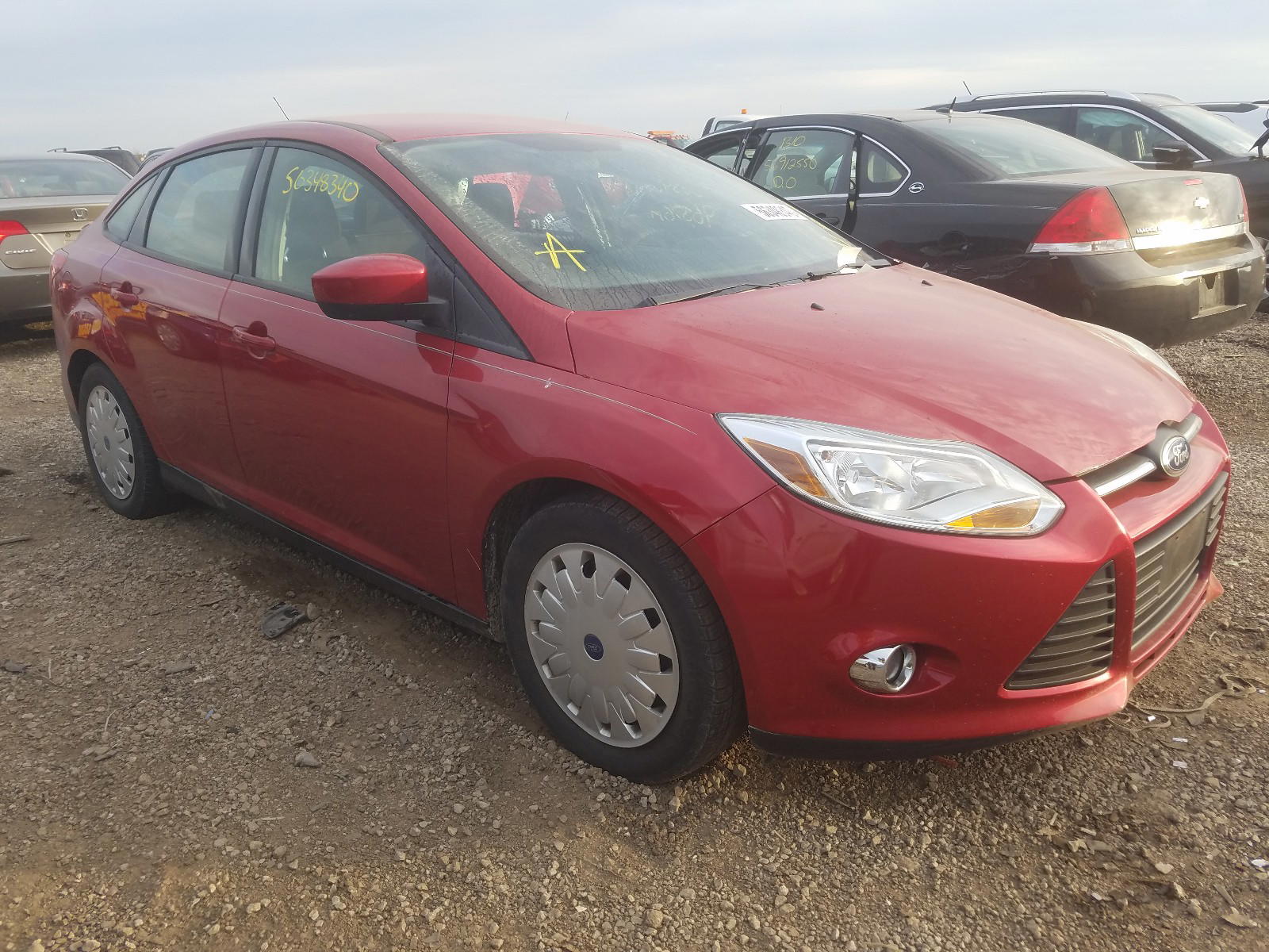 FORD FOCUS SE 2012 with VIN 1FAHP3F26CL214377 - Photo from auction