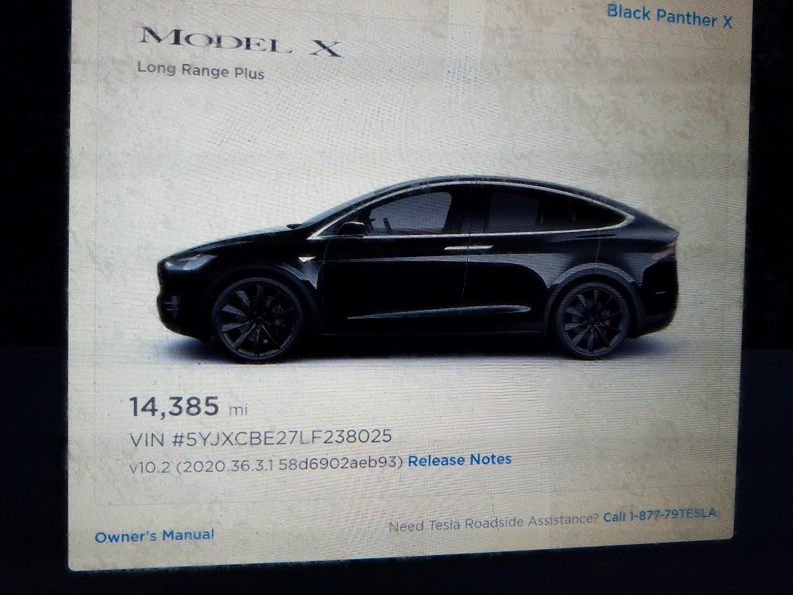 Photo 8 from auction – 2020 TESLA MODEL X with VIN 5YJXCBE27LF238025