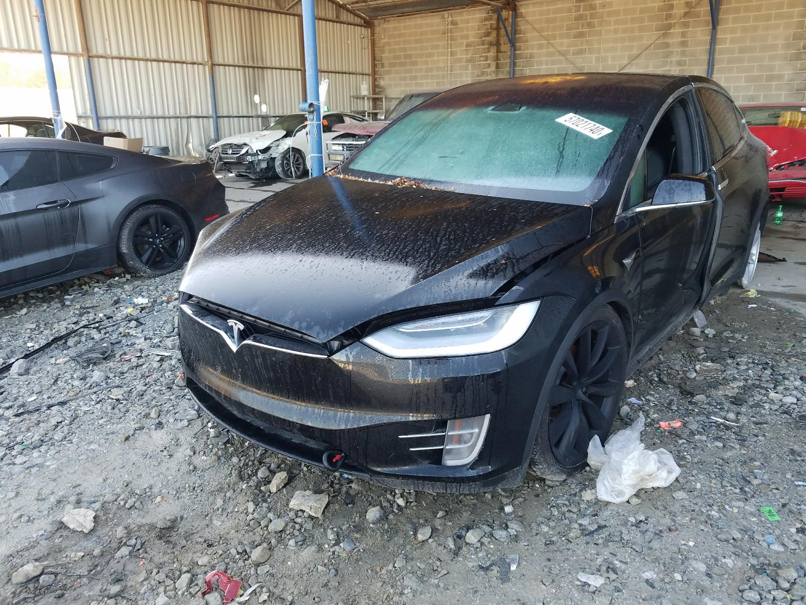 Photo 2 from auction – 2020 TESLA MODEL X with VIN 5YJXCBE27LF238025