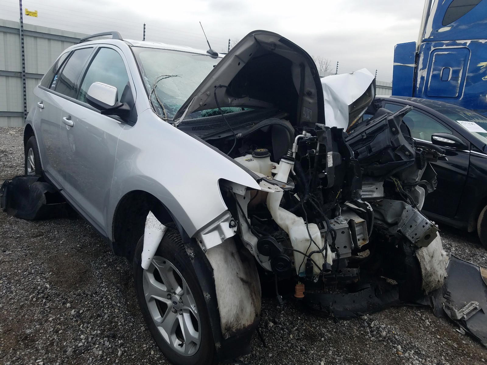 FORD EDGE SEL 2014 with VIN 2FMDK3JC3EBA15521 - Photo from auction