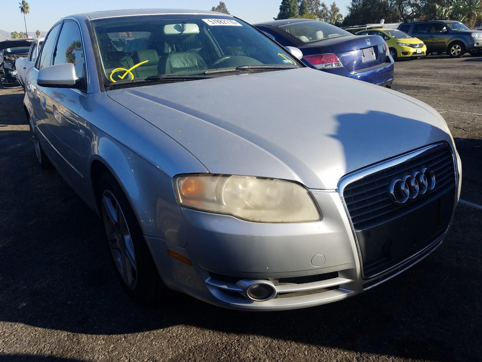 AUDI A4 2 2007 with VIN WAUAF78E17A122668 - Photo from auction