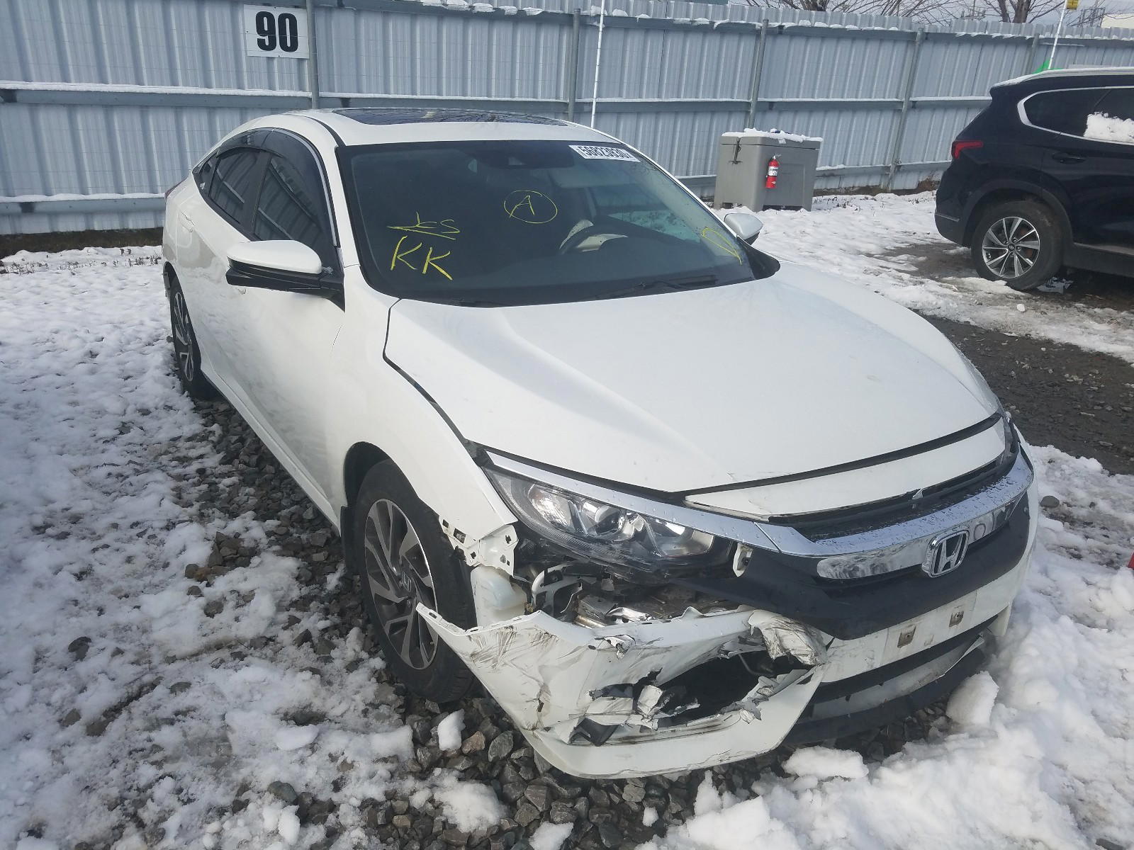 HONDA CIVIC EX 2017 with VIN 2HGFC2F8XHH003149 - Photo from auction
