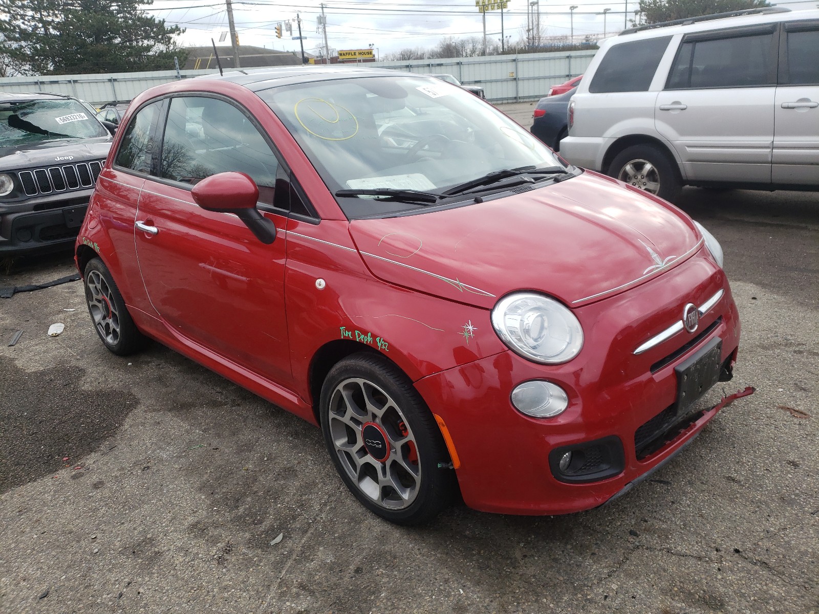 FIAT 500 SPORT 2013 with VIN 3C3CFFBR5DT745219 - Photo from auction