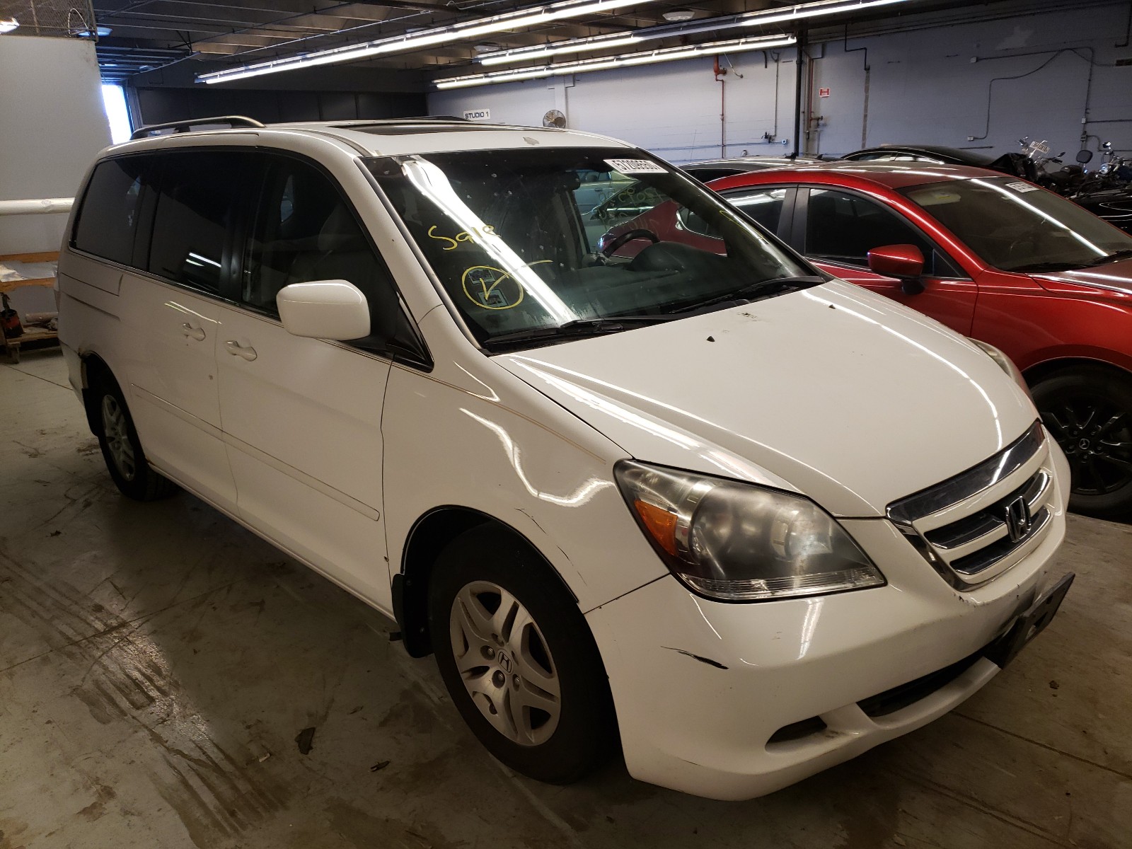HONDA ODYSSEY EX 2007 with VIN 5FNRL38627B141009 - Photo from auction
