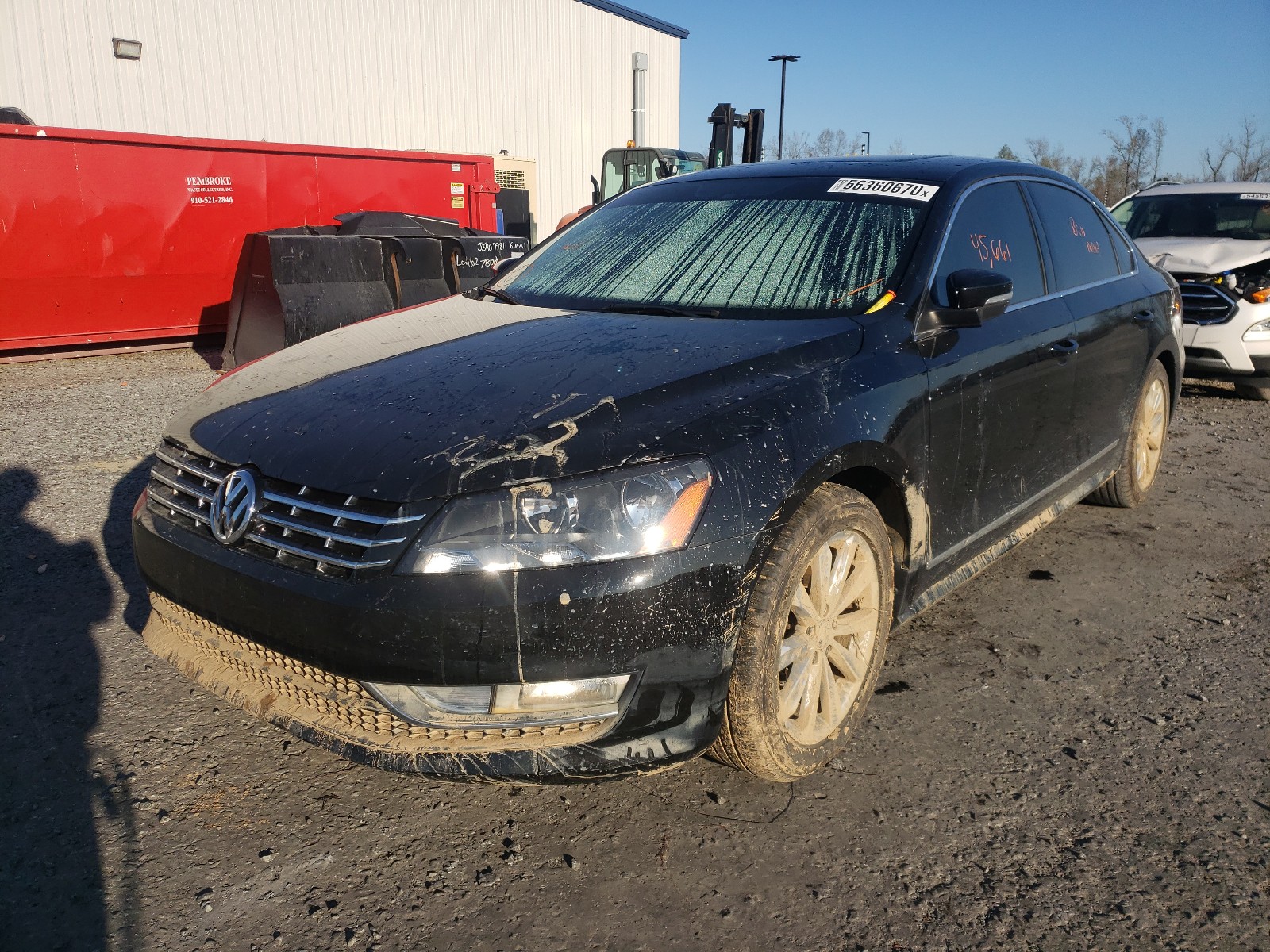 Photo 2 from auction – 2013 VOLKSWAGEN PASSAT SEL with VIN 1VWCP7A38DC066405