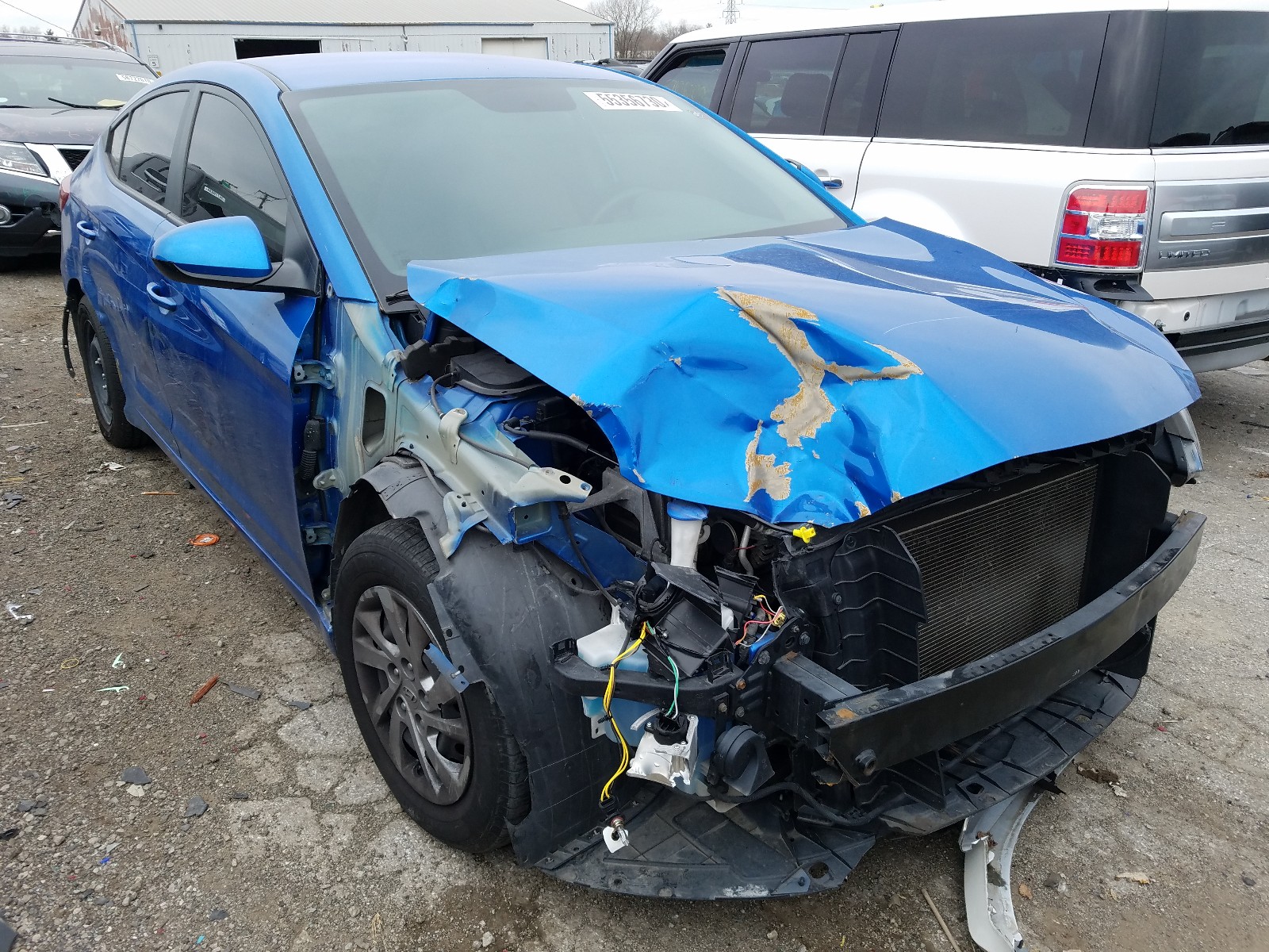 HYUNDAI ELANTRA 2017 with VIN KMHD74LF4HU118749 - Photo from auction