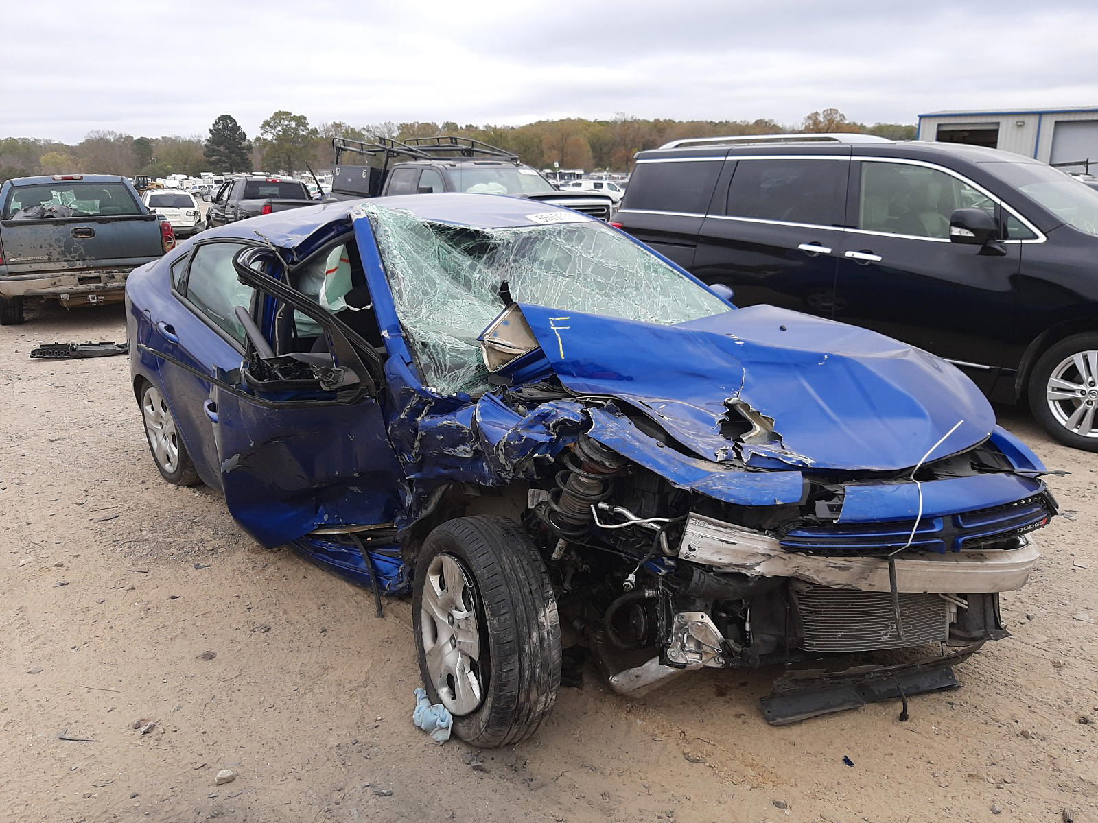 DODGE DART SE 2014 with VIN 1C3CDFAA0ED767914 - Photo from auction