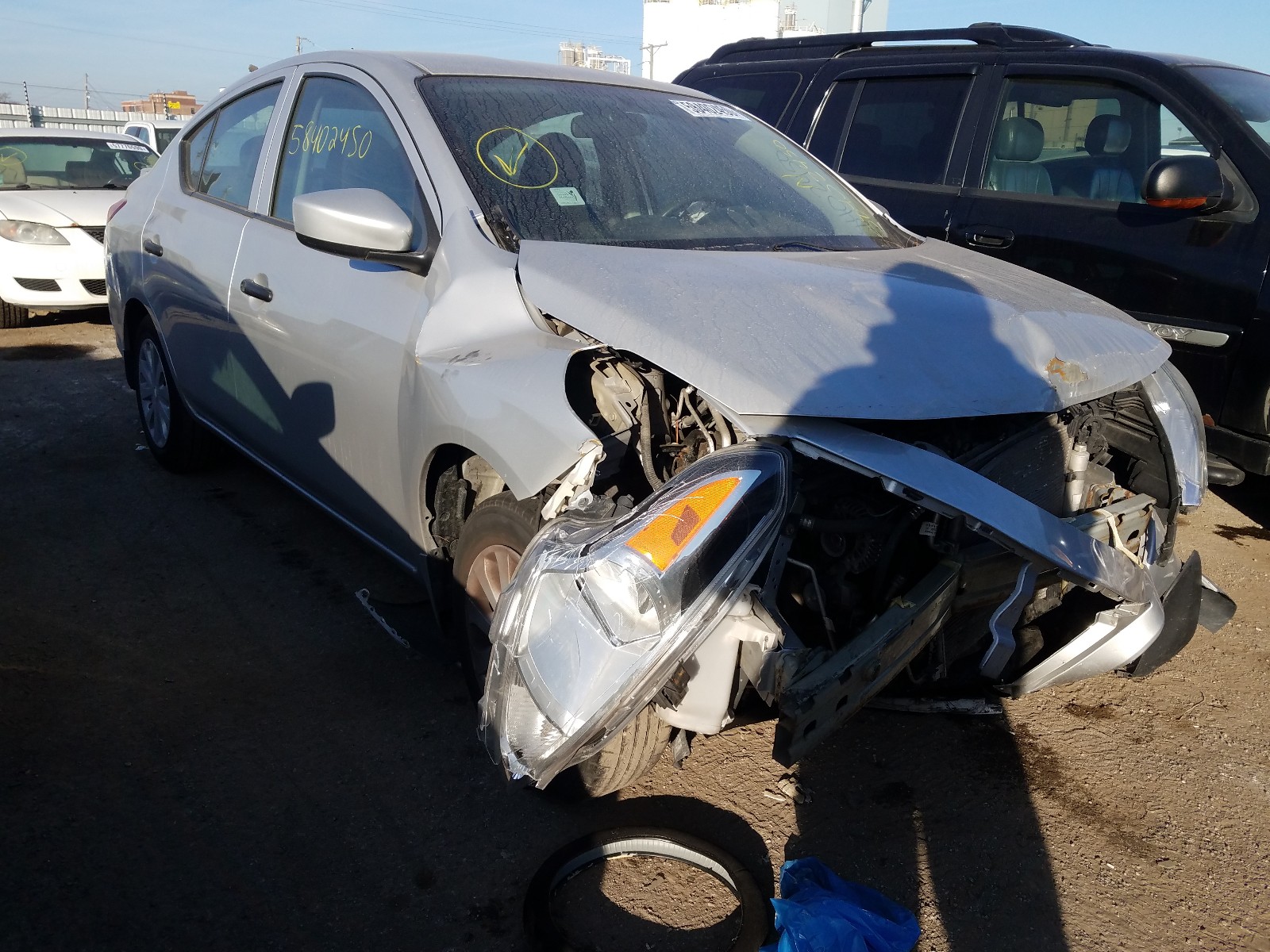 NISSAN VERSA S 2017 with VIN 3N1CN7AP4HL849827 - Photo from auction