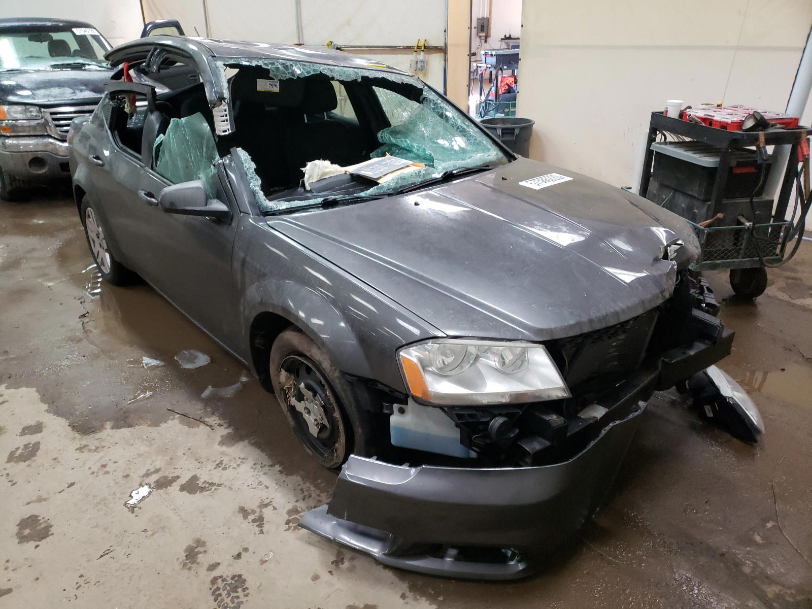DODGE AVENGER SE 2014 with VIN 1C3CDZAB3EN225100 - Photo from auction
