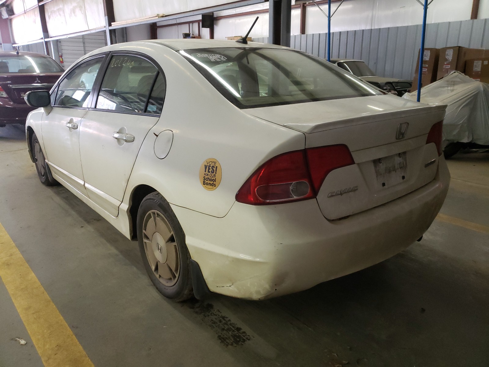 Photo 3 from auction – 2008 HONDA CIVIC HYBR with VIN JHMFA36208S028705