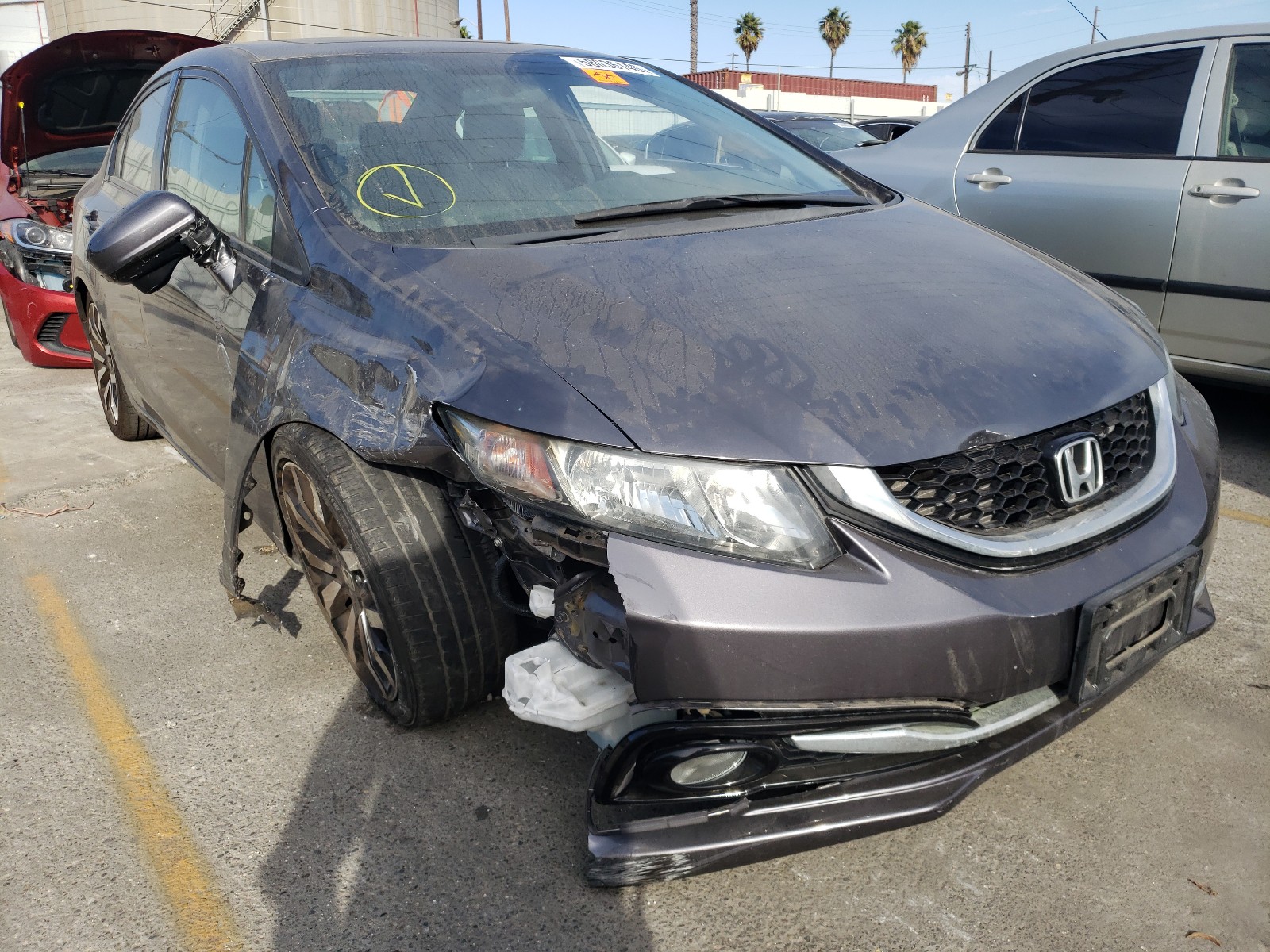 HONDA CIVIC EXL 2015 with VIN 2HGFB2F99FH503876 - Photo from auction