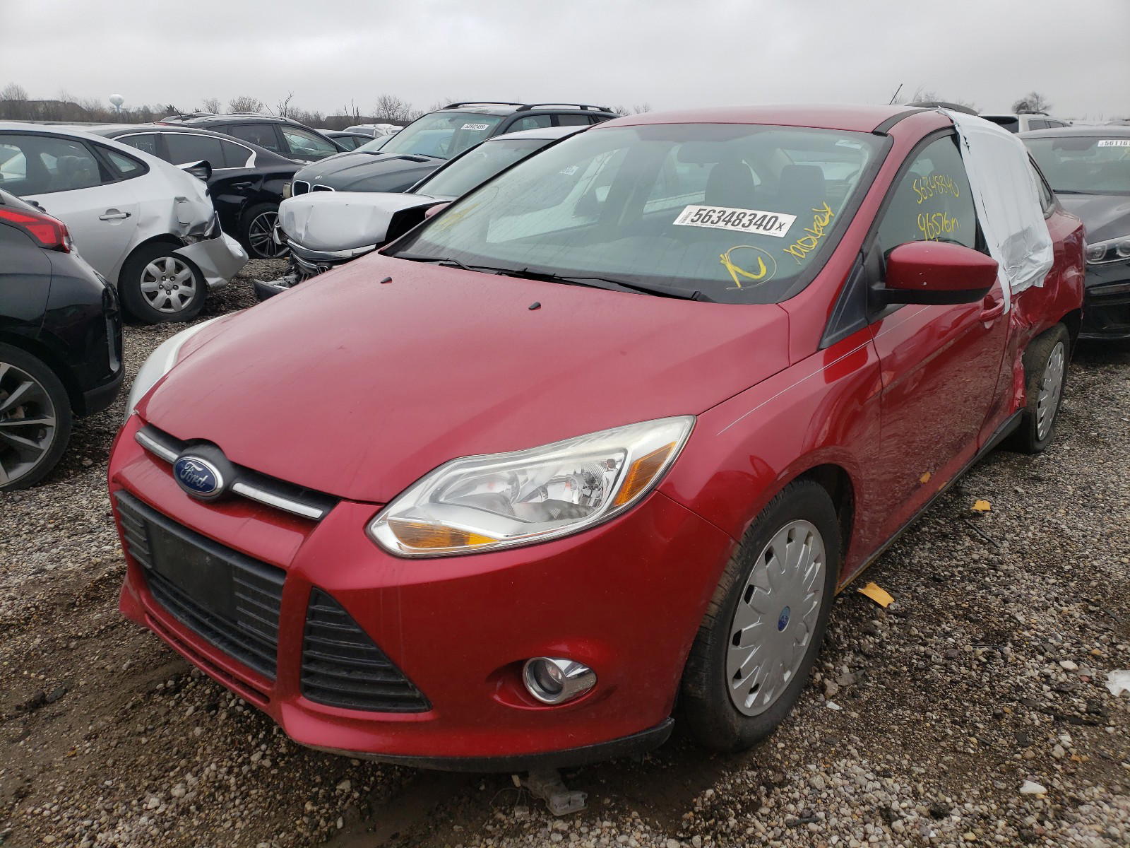 Photo 2 from auction – 2012 FORD FOCUS SE with VIN 1FAHP3F26CL214377