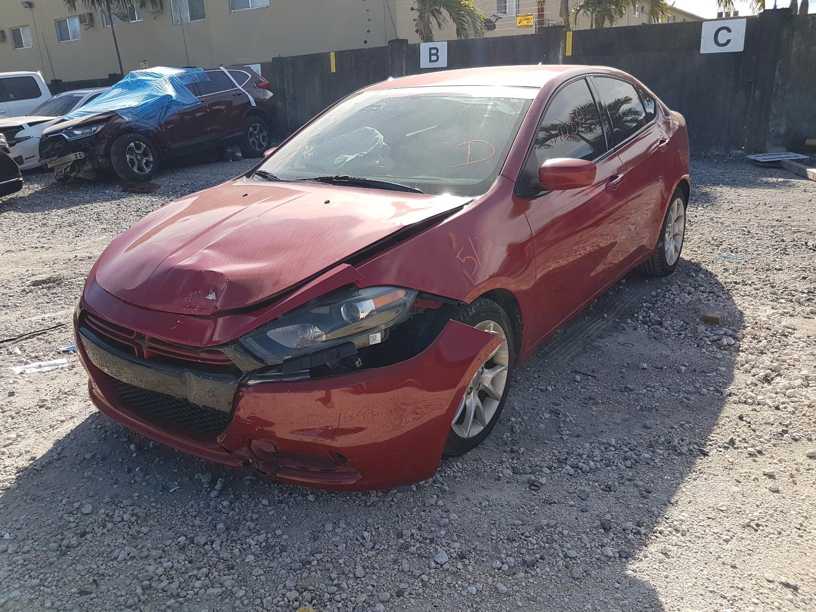 Photo 2 from auction – 2013 DODGE DART SXT with VIN 1C3CDFBH8DD698867