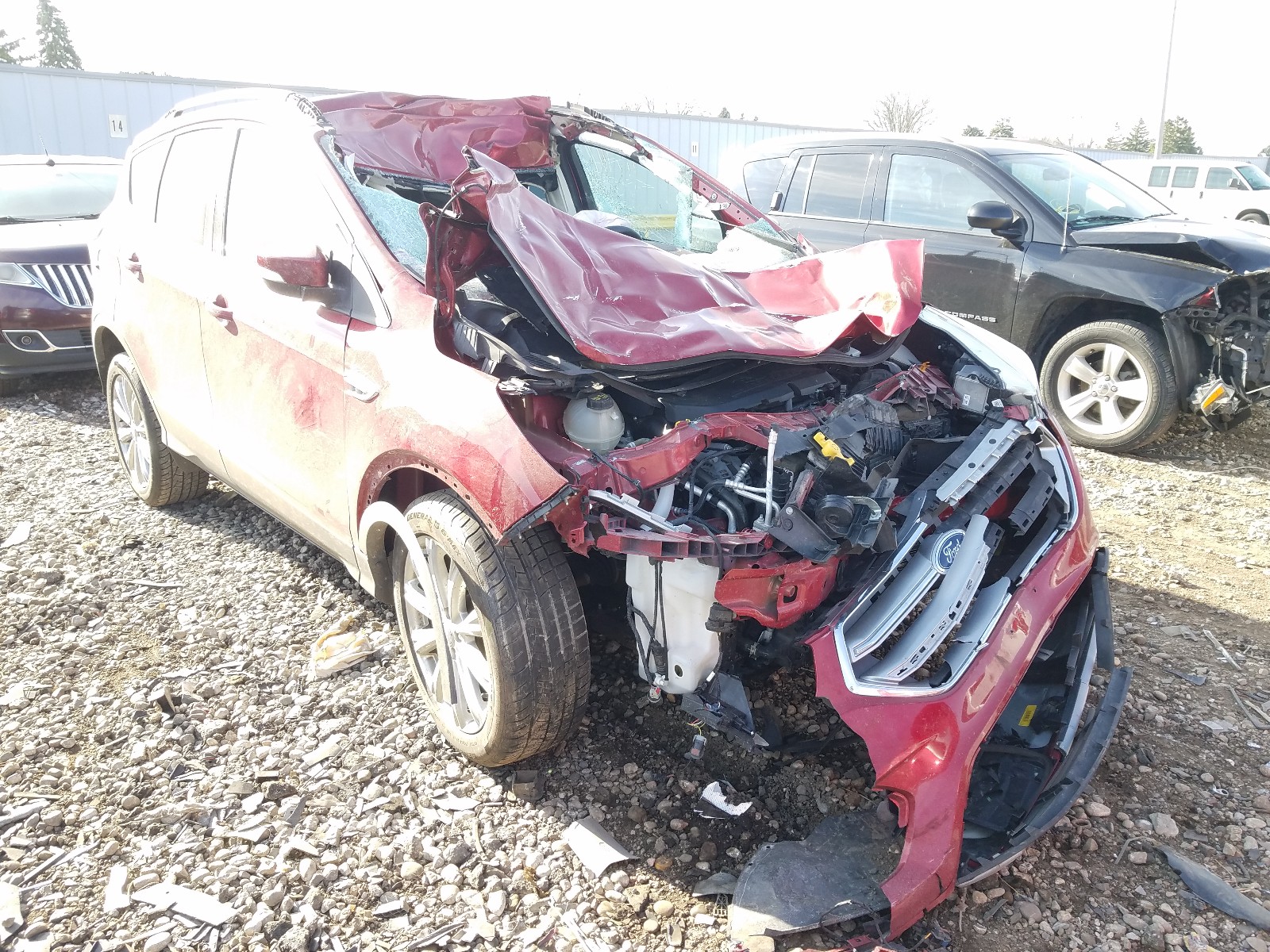 FORD ESCAPE TIT 2017 with VIN 1FMCU0JD7HUE69539 - Photo from auction