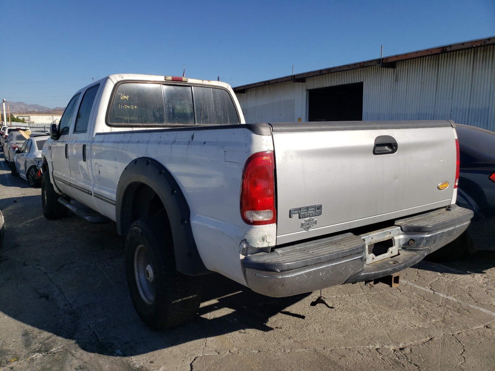 Photo 3 from auction – 1999 FORD F250 SUPER with VIN 1FTNW20F7XEA20781
