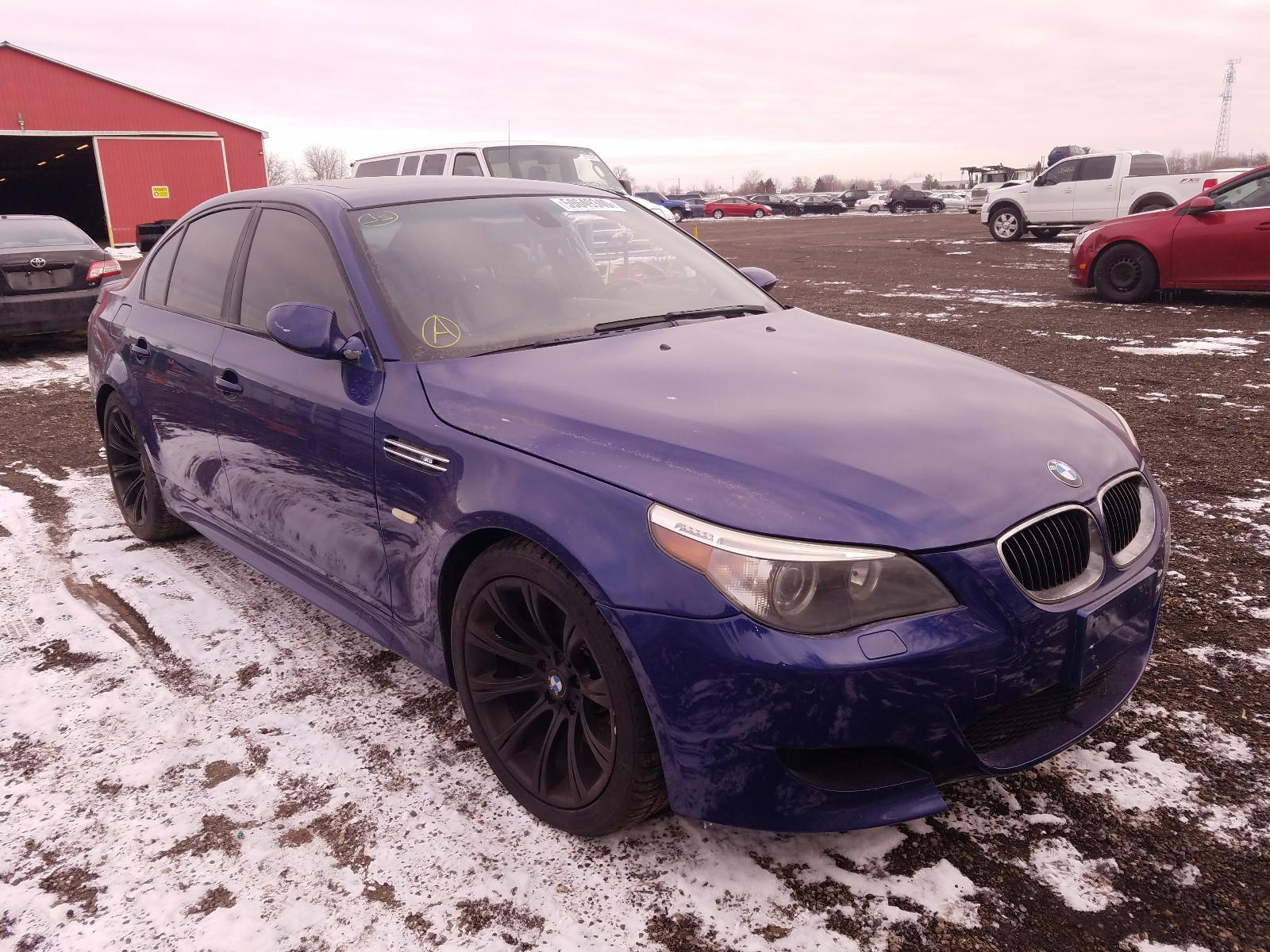 BMW M5 2006 with VIN WBSNB93526B581180 - Photo from auction