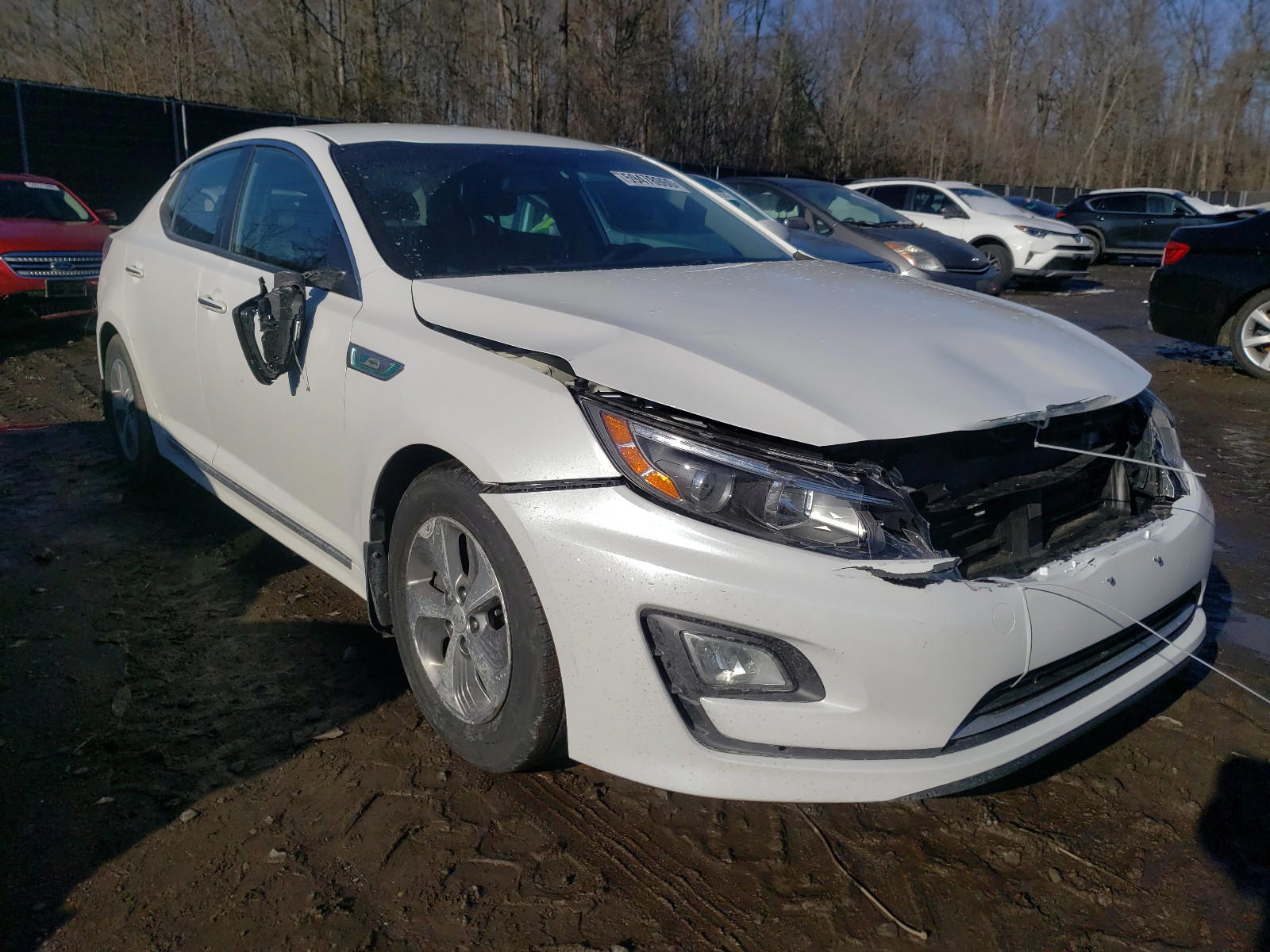 KIA OPTIMA HYB 2015 with VIN KNAGM4AD0F5085295 - Photo from auction
