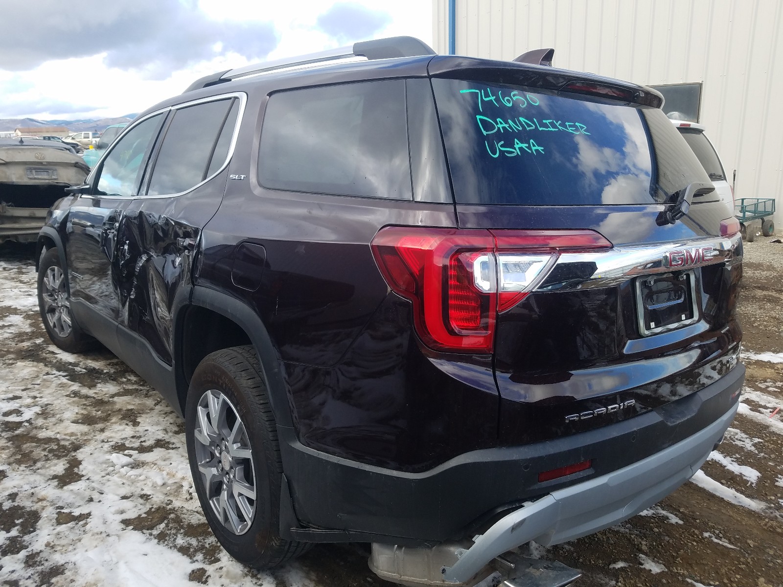 Photo 3 from auction – 2020 GMC ACADIA SLT with VIN 1GKKNULSXLZ160938