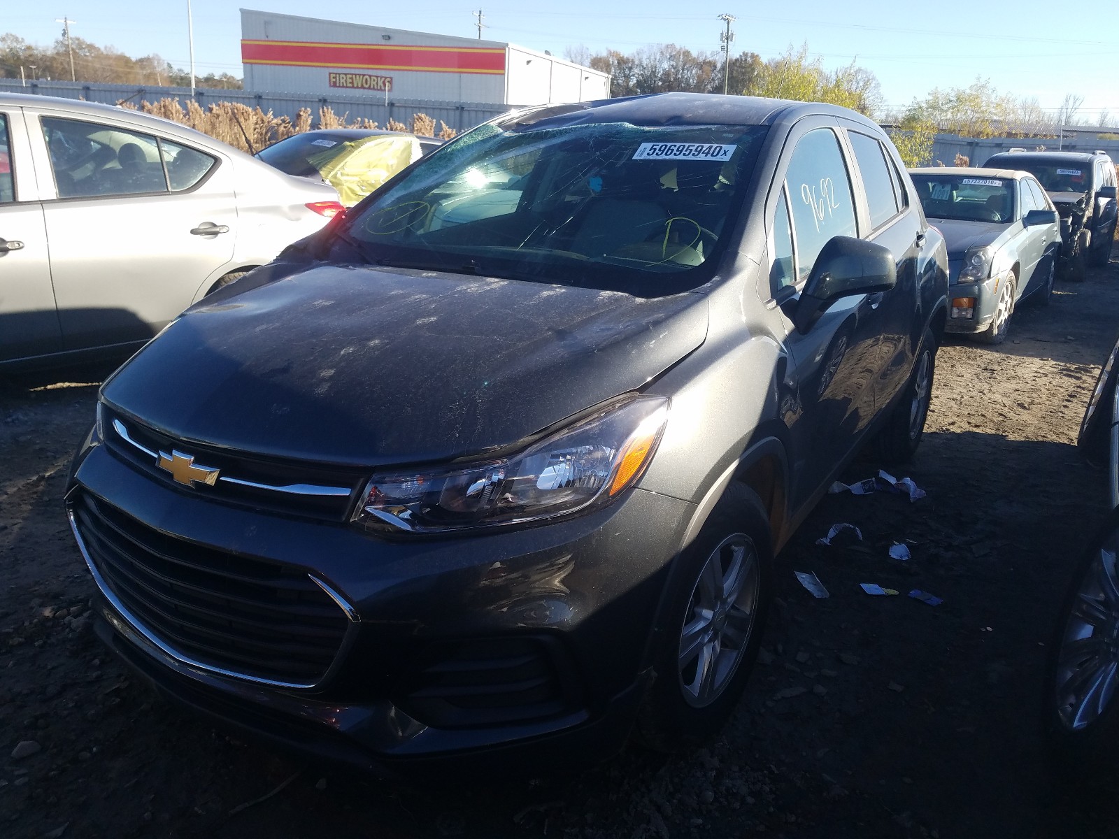 Photo 2 from auction – 2020 CHEVROLET TRAX LS with VIN 3GNCJKSBXLL233399