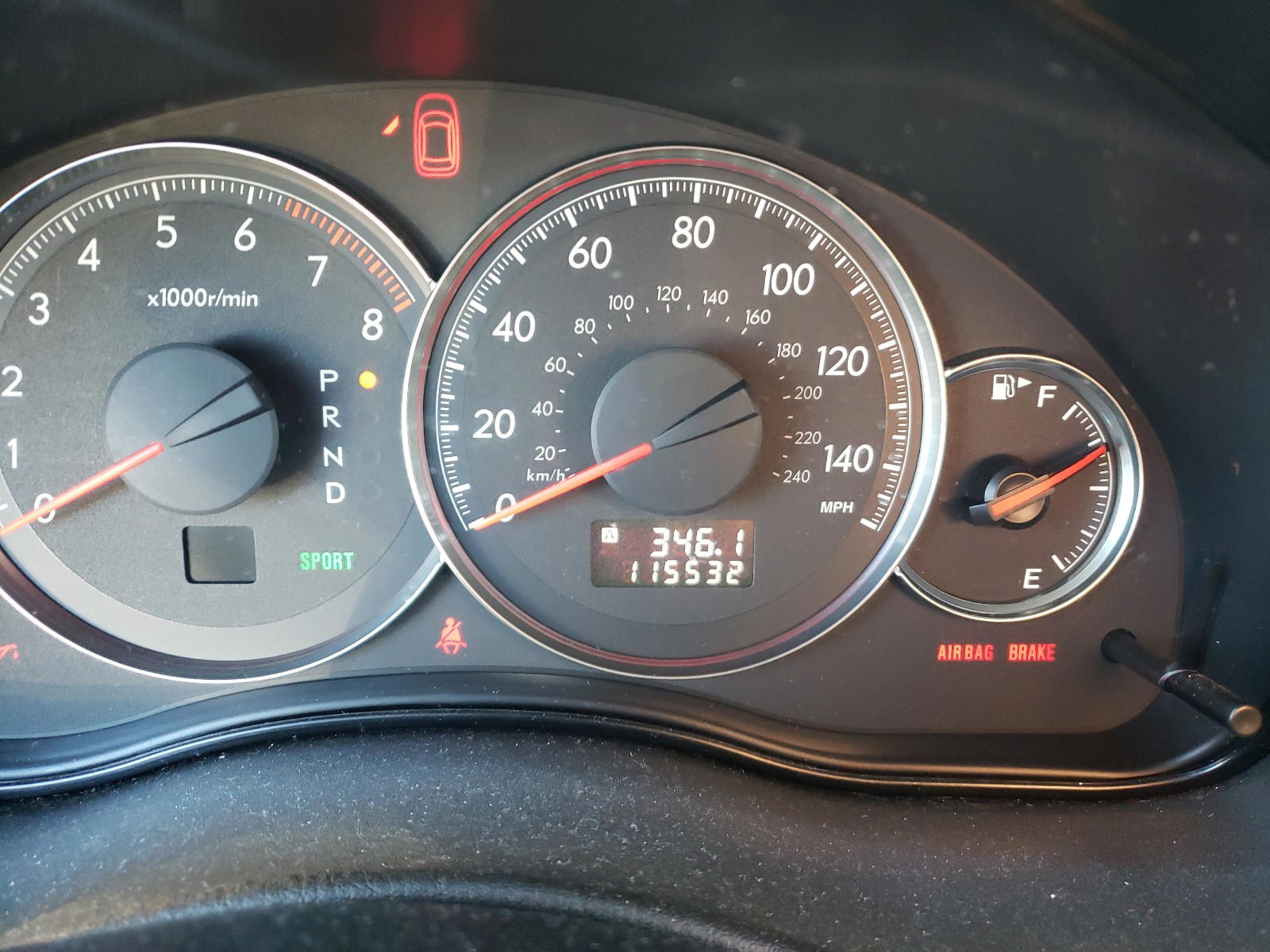 Photo 8 from auction – 2008 SUBARU LEGACY 2.5 with VIN 4S3BL616187226900