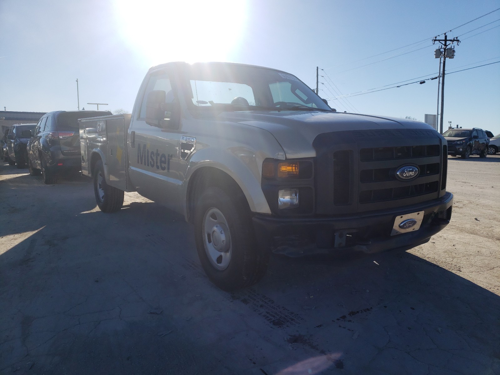 FORD F250 SUPER 2008 with VIN 1FDNF20578ED90648 - Photo from auction