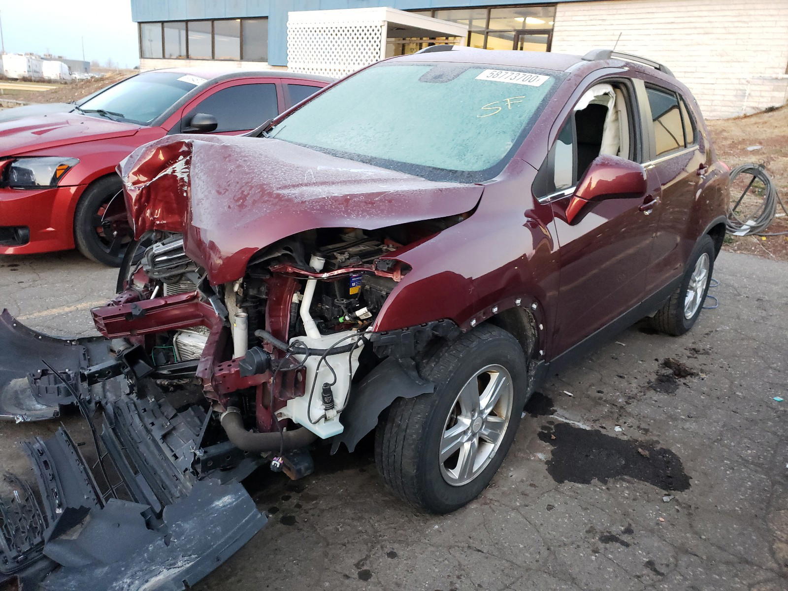 Photo 2 from auction – 2016 CHEVROLET TRAX 1LT with VIN 3GNCJLSB9GL186667