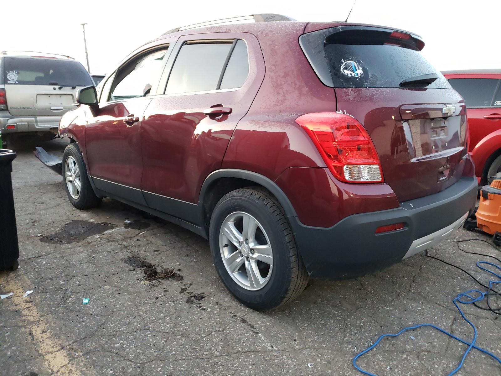 Photo 3 from auction – 2016 CHEVROLET TRAX 1LT with VIN 3GNCJLSB9GL186667