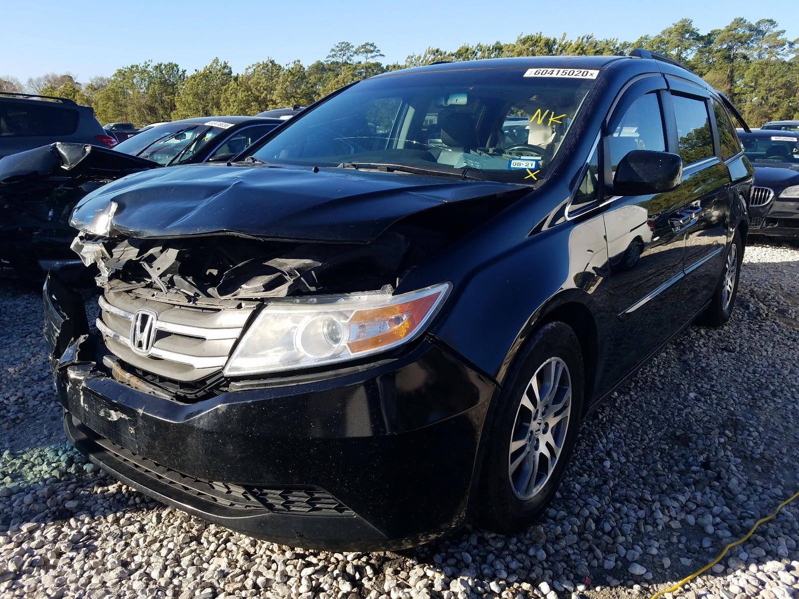 Photo 2 from auction – 2011 HONDA ODYSSEY EX with VIN 5FNRL5H64BB093632