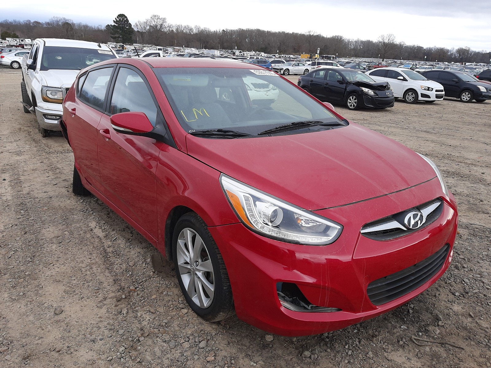 HYUNDAI ACCENT GLS 2014 with VIN KMHCU5AE7EU145704 - Photo from auction
