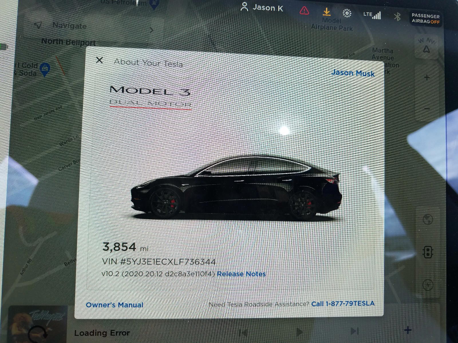 Photo 8 from auction – 2020 TESLA MODEL 3 with VIN 5YJ3E1ECXLF736344