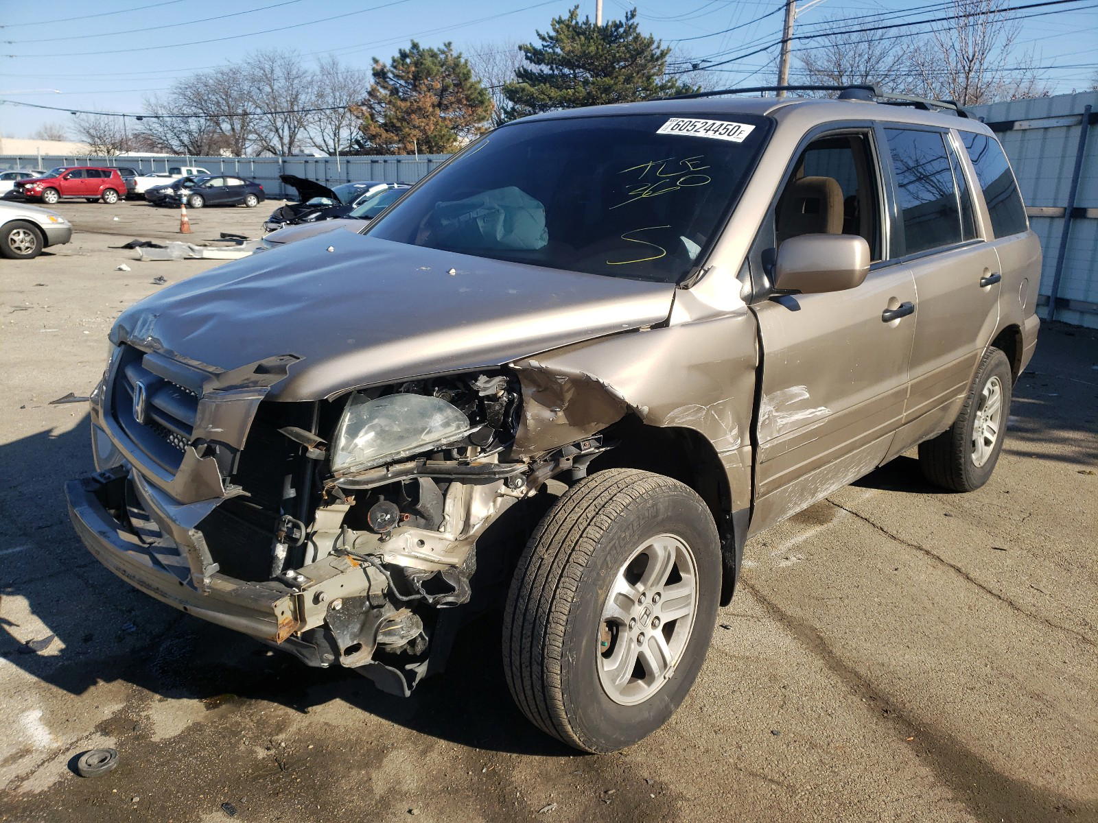 Photo 2 from auction – 2003 HONDA PILOT EX with VIN 2HKYF18423H536728